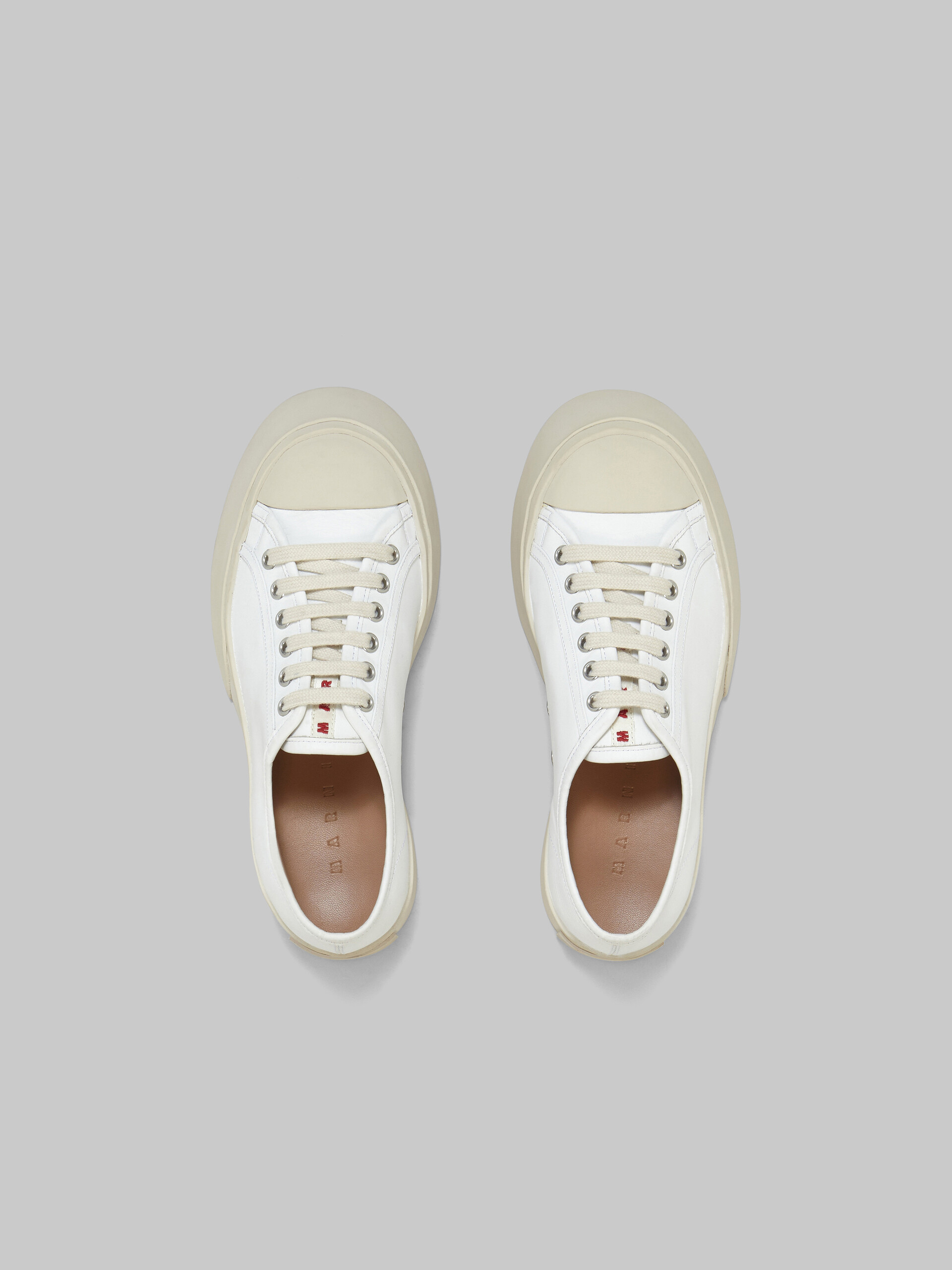 Sneaker à lacets PABLO en cuir nappa blanc - Sneakers - Image 4