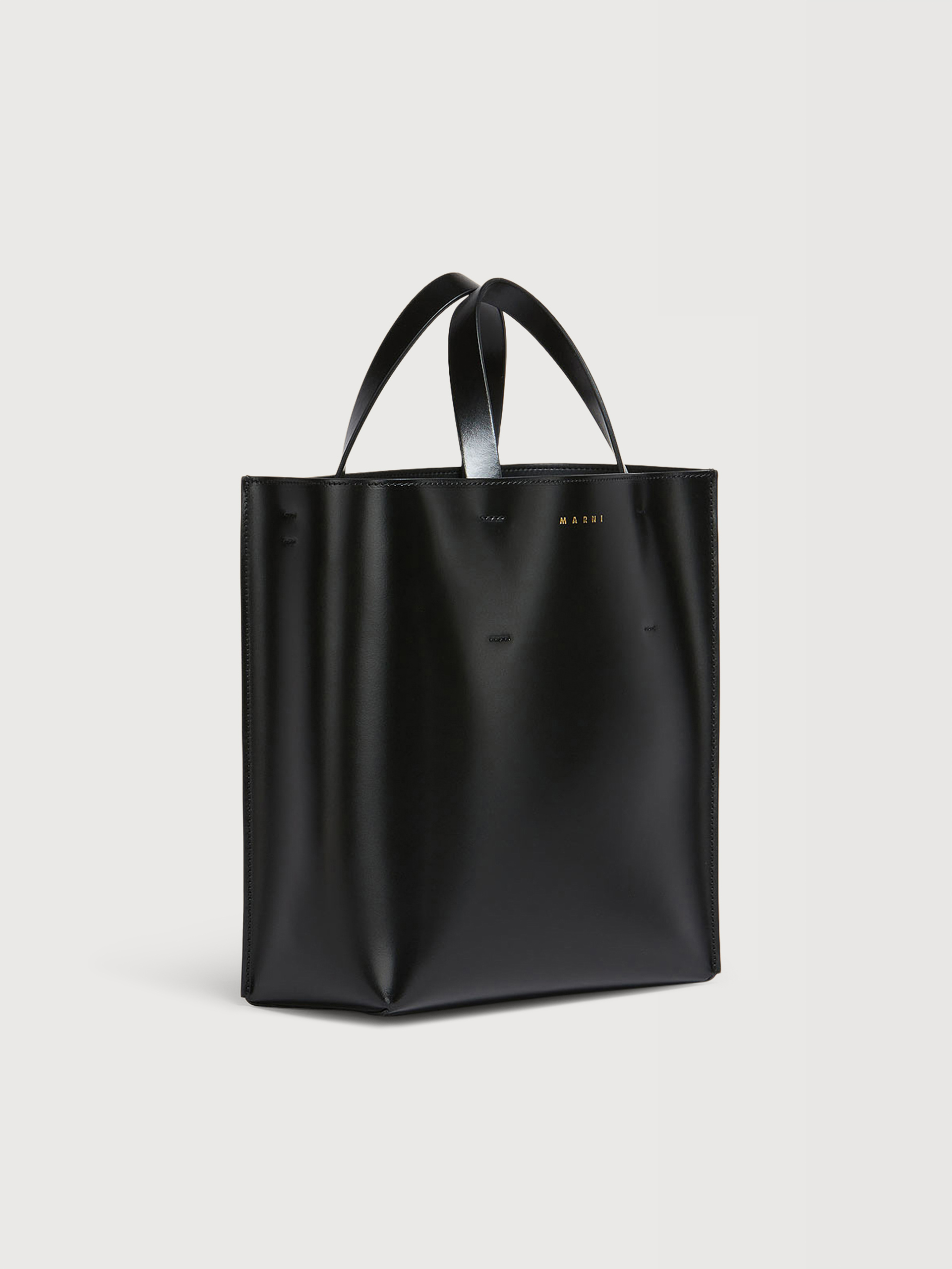 Museo small Bag in brown leather - Shopping Bags - Image 4