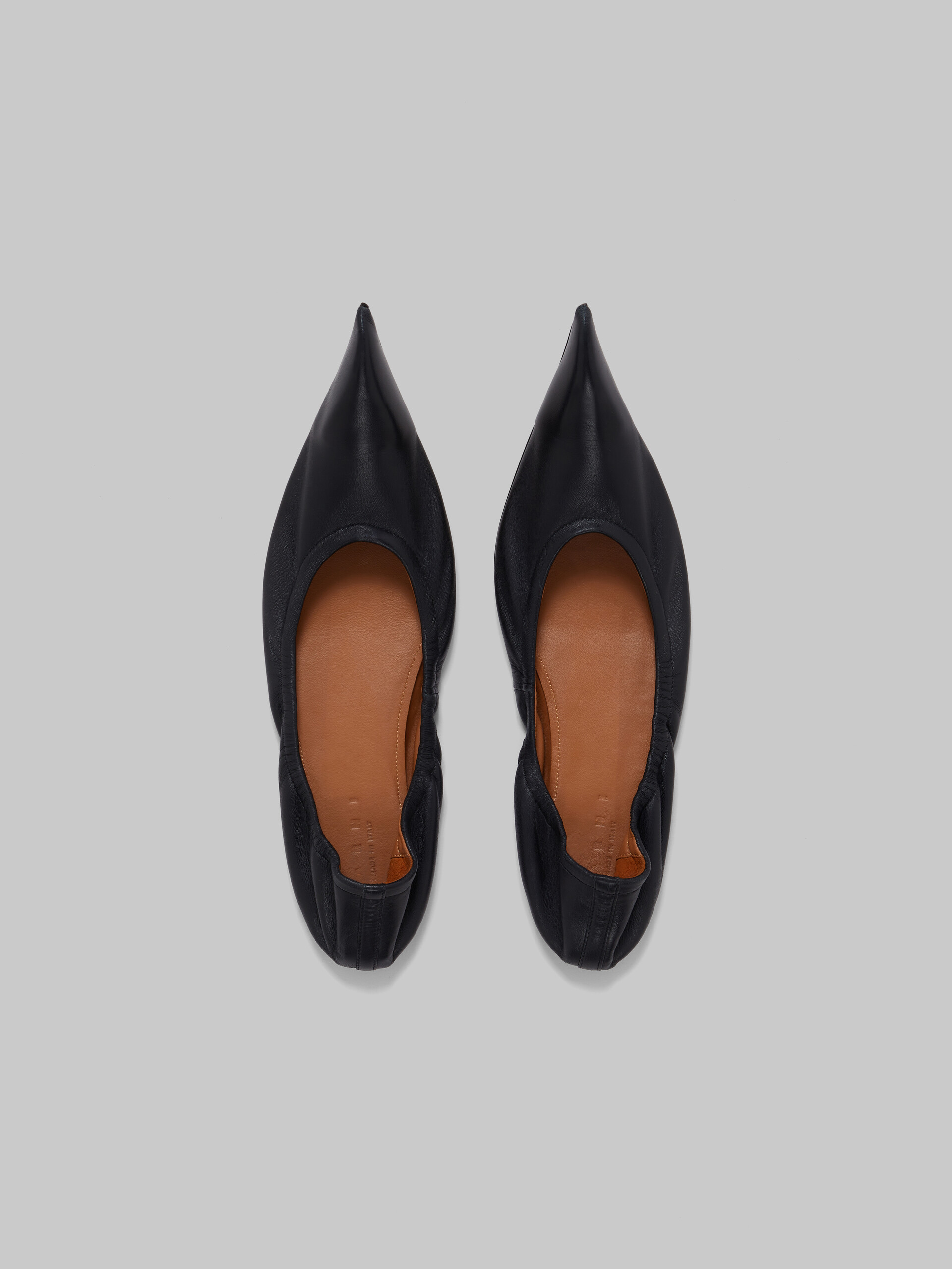 Black nappa pointed-toe ballet flats - Ballet Shoes - Image 4