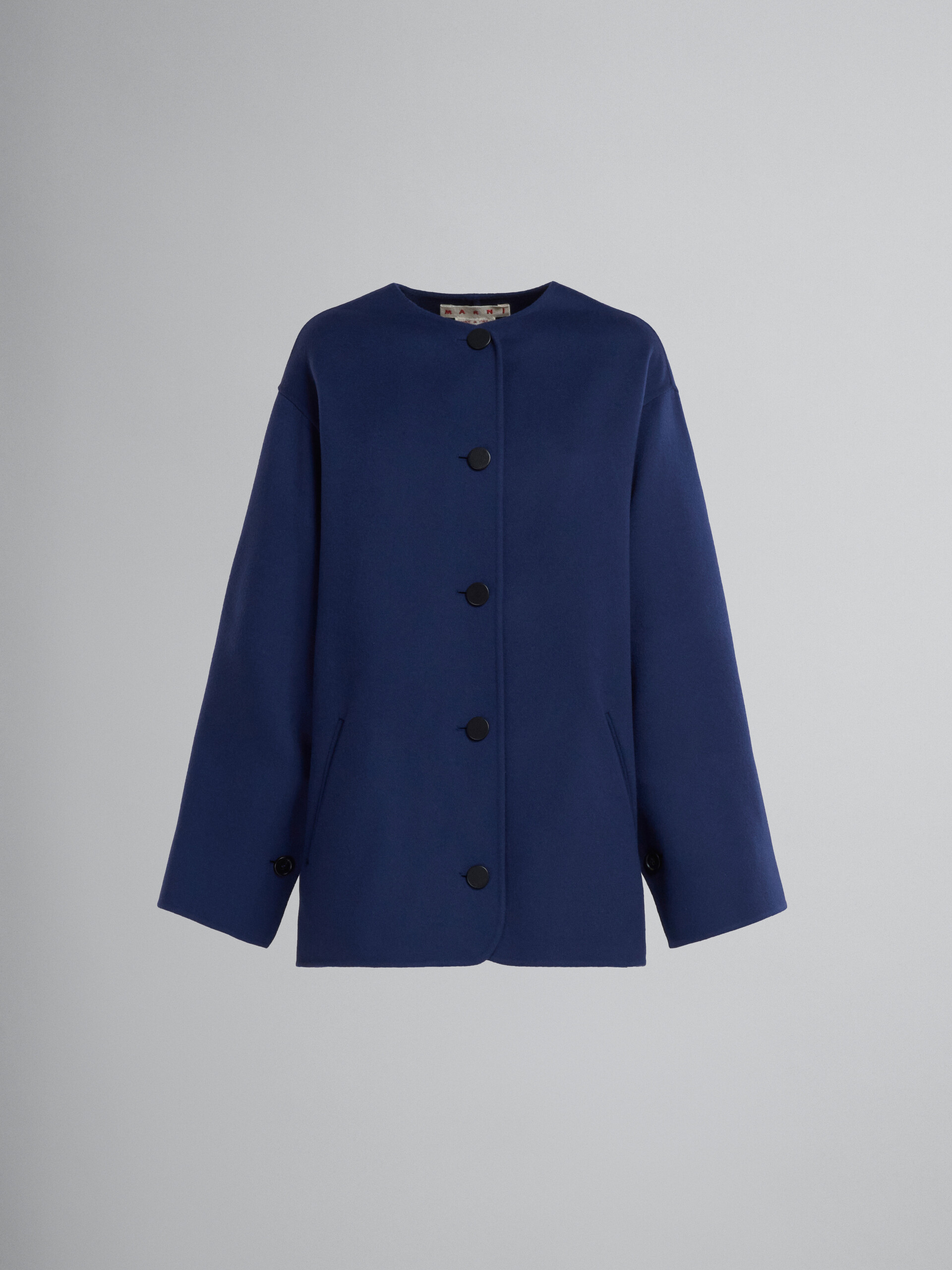 Blue wool peacoat - Jackets - Image 1