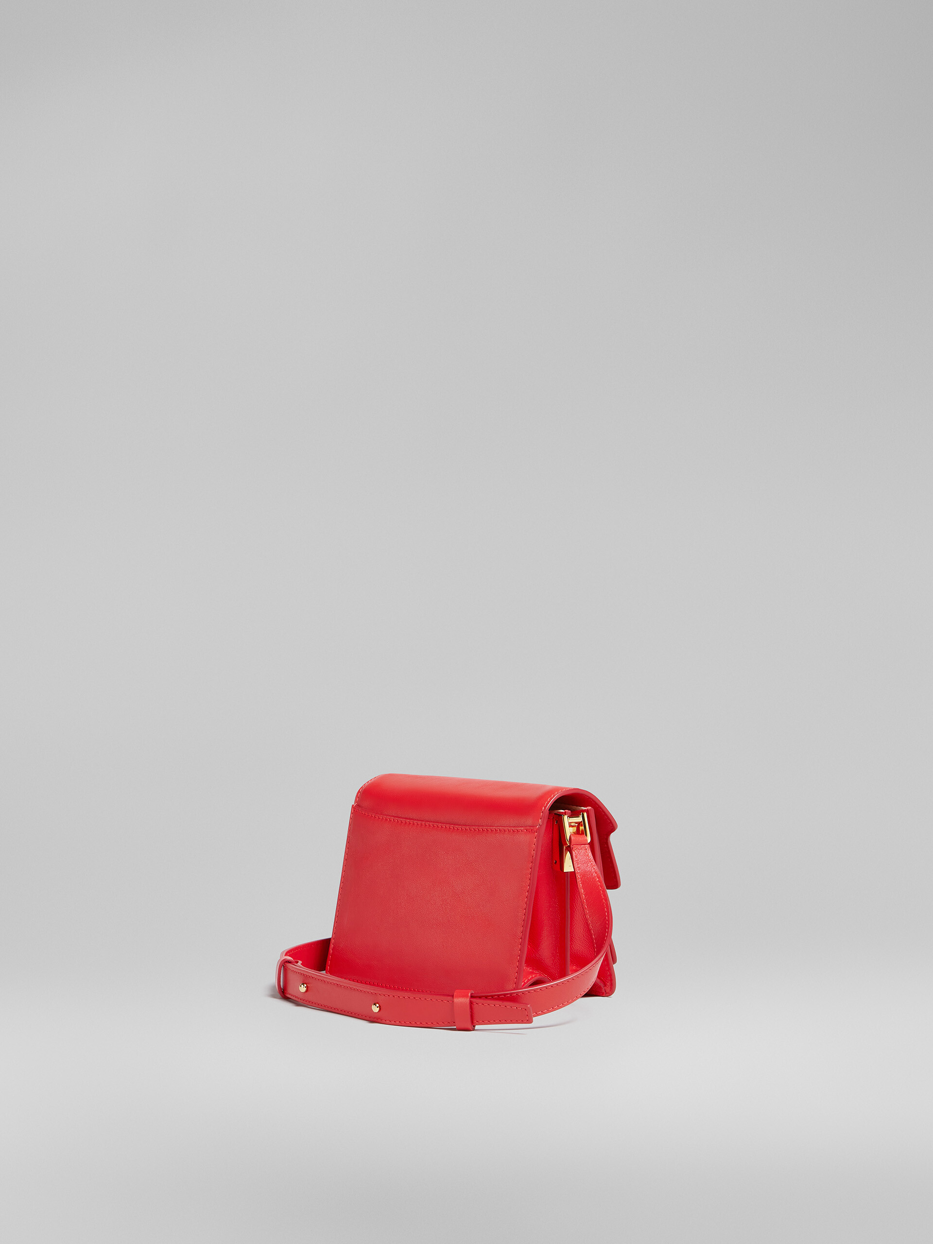 TRUNK SOFT mini bag in red leather - Shoulder Bags - Image 3