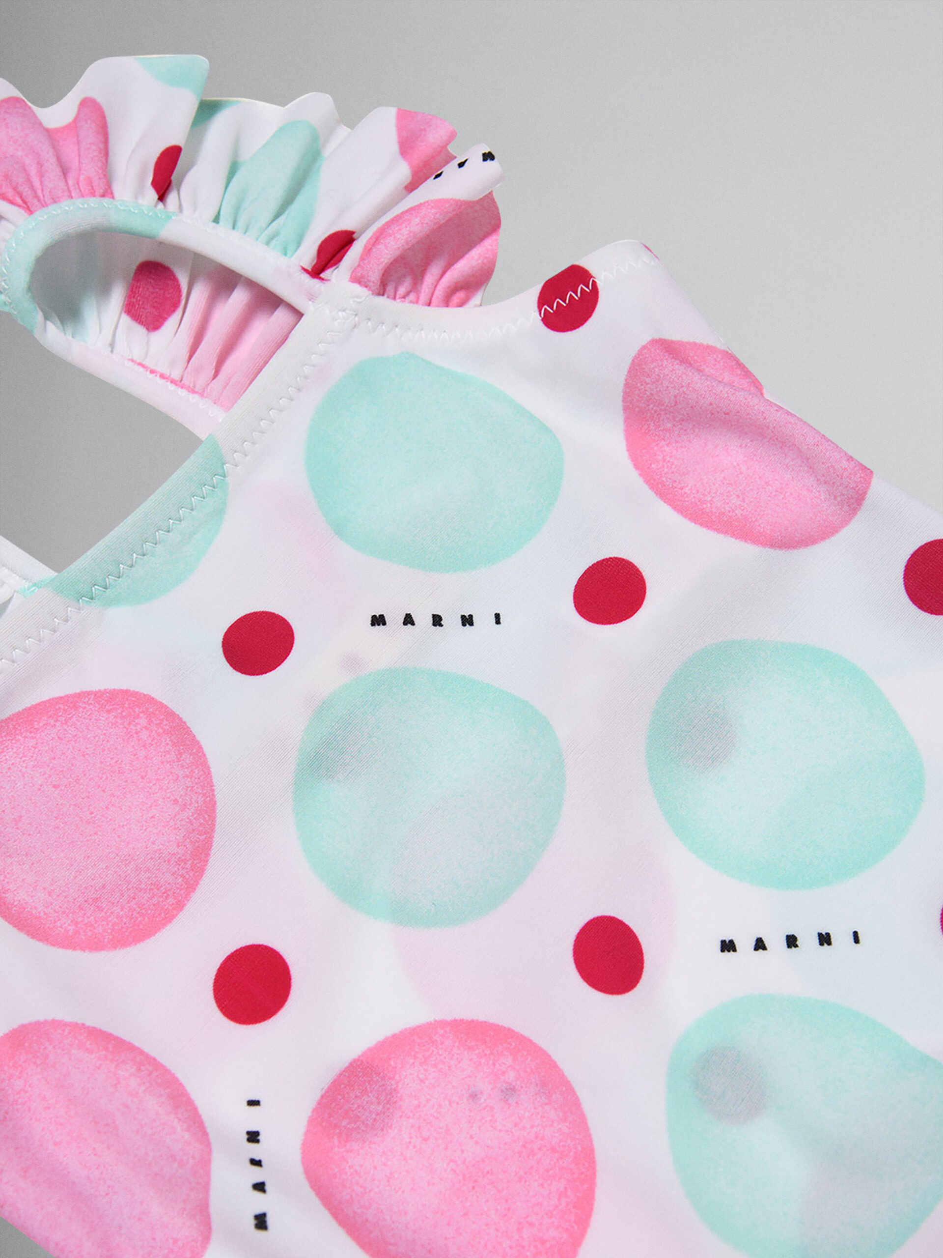 Maillot de bain une pièce en tissu stretch à imprimé Dots - Tenues de plage - Image 3