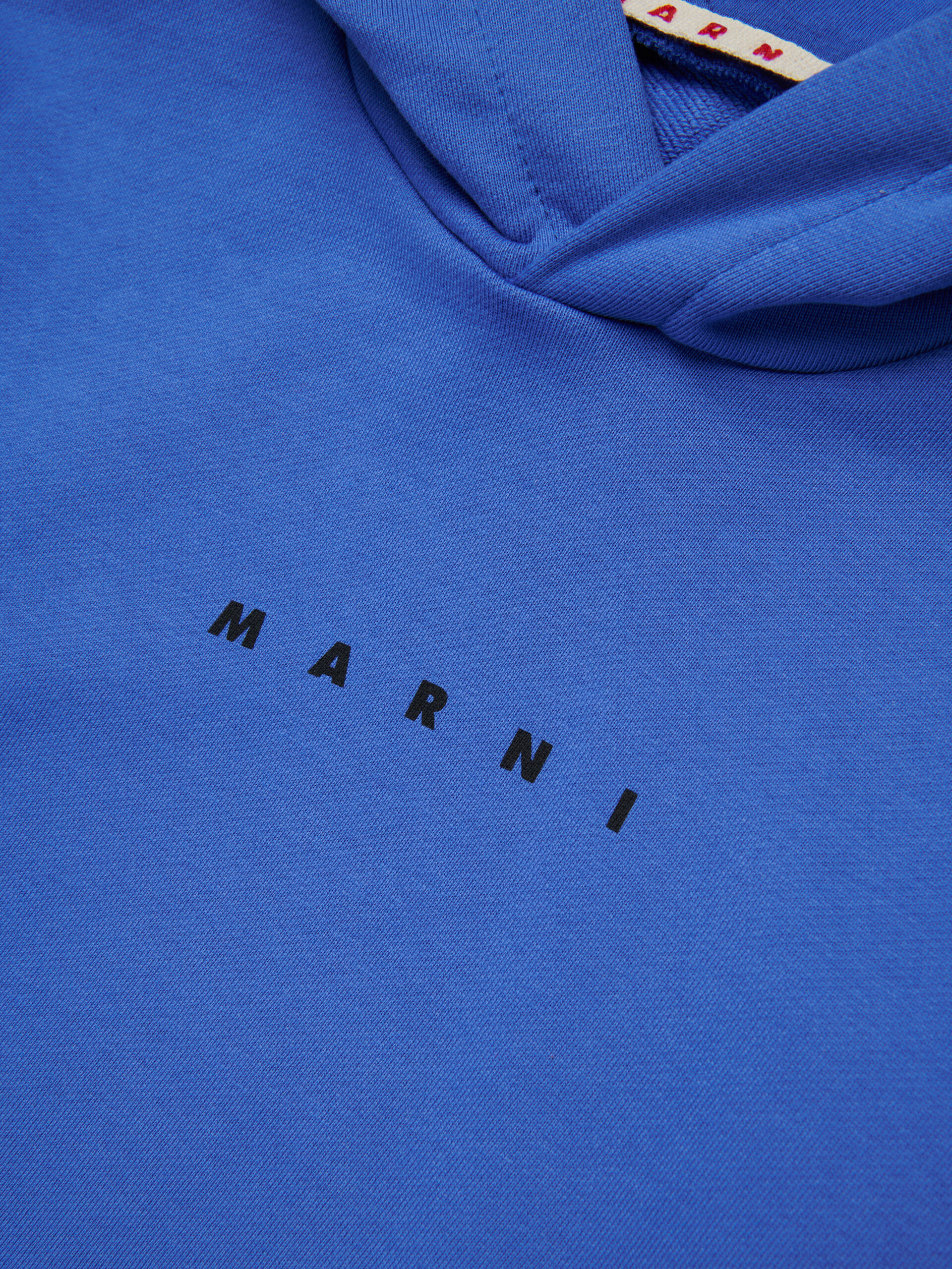 Blue sweatshirt with small Marni print - Sweaters - Image 4