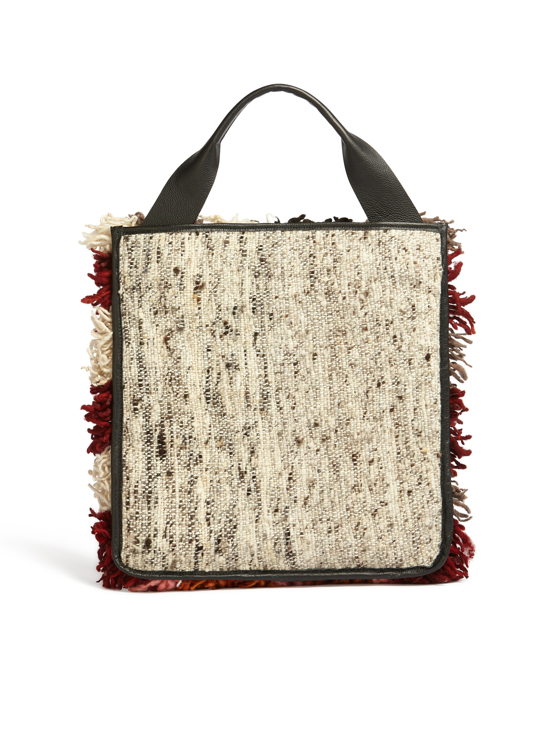 MARNI MARKET bag in multicolor long wool - Bags - Image 3