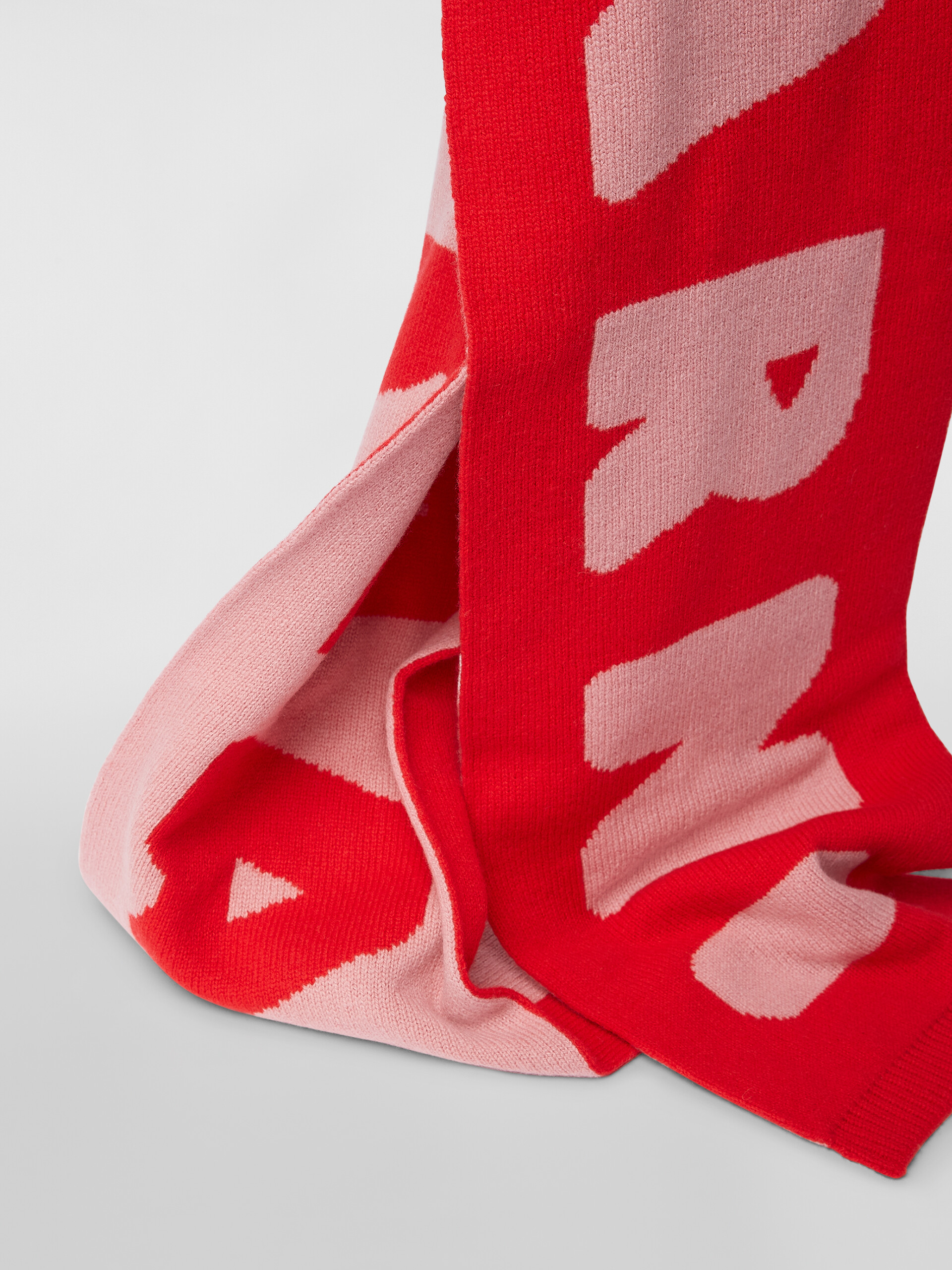 WOOL SCARF WITH MAXI LOGO - Scarves - Image 2