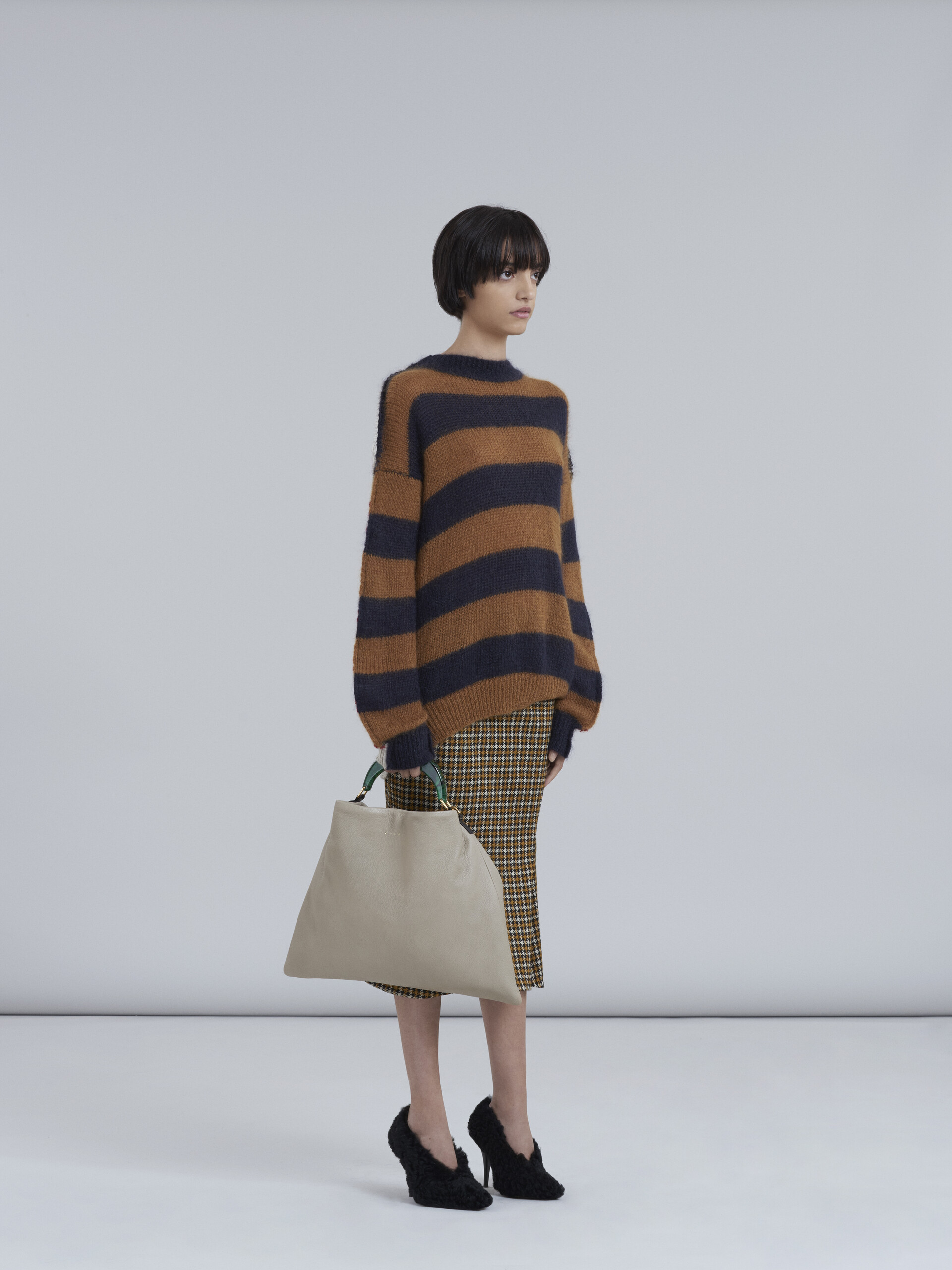 Wool jersey and cashmere godet skirt - Skirts - Image 5