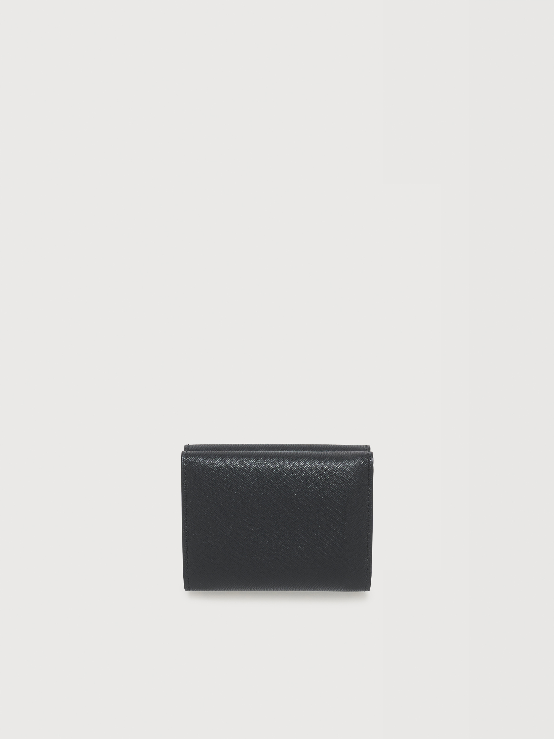 ブラック サフィアーノレザー製三つ折りウォレット - 財布 - Image 3