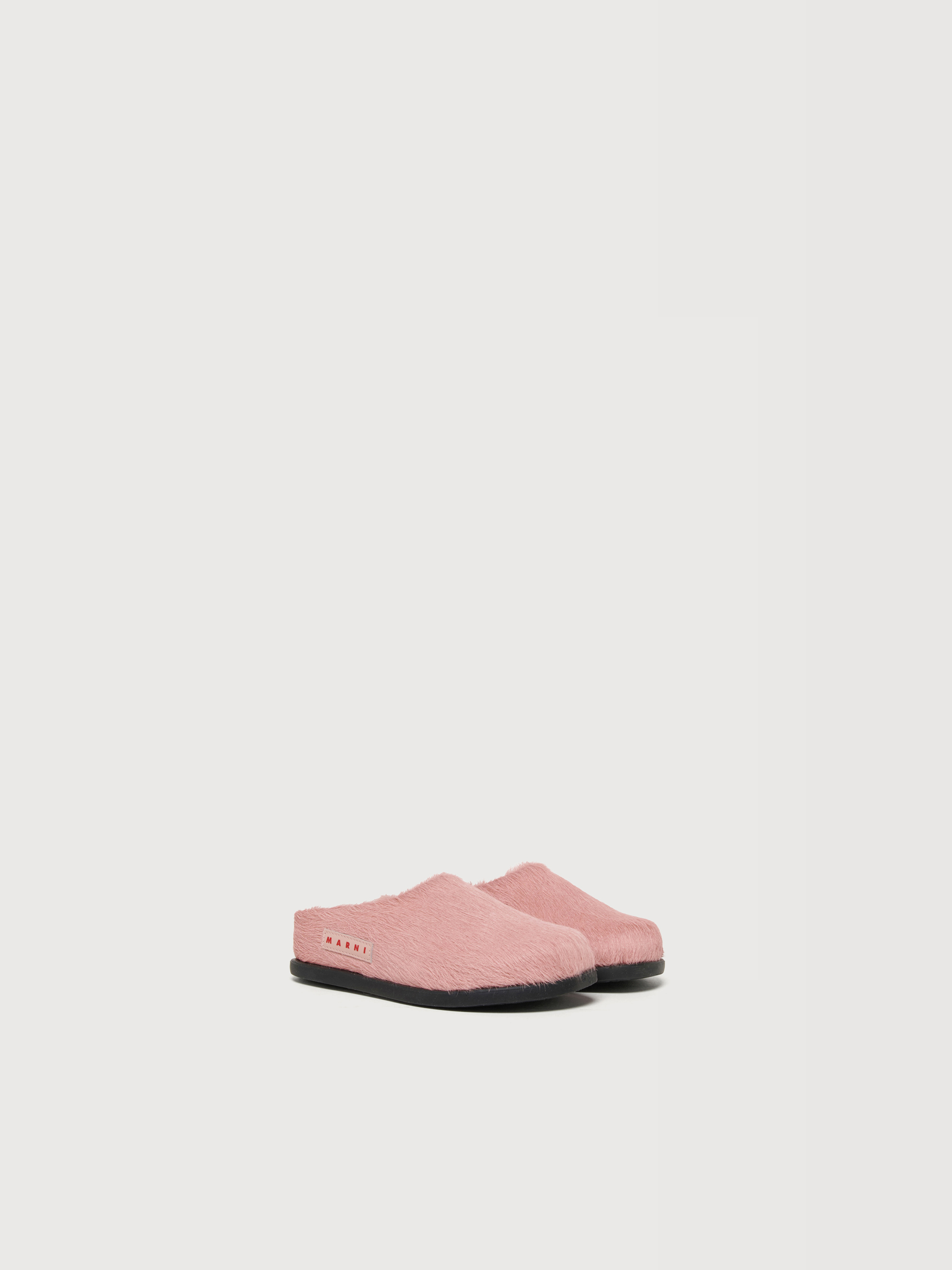 Pink pony hair Fussbett sabot - Sneakers - Image 2
