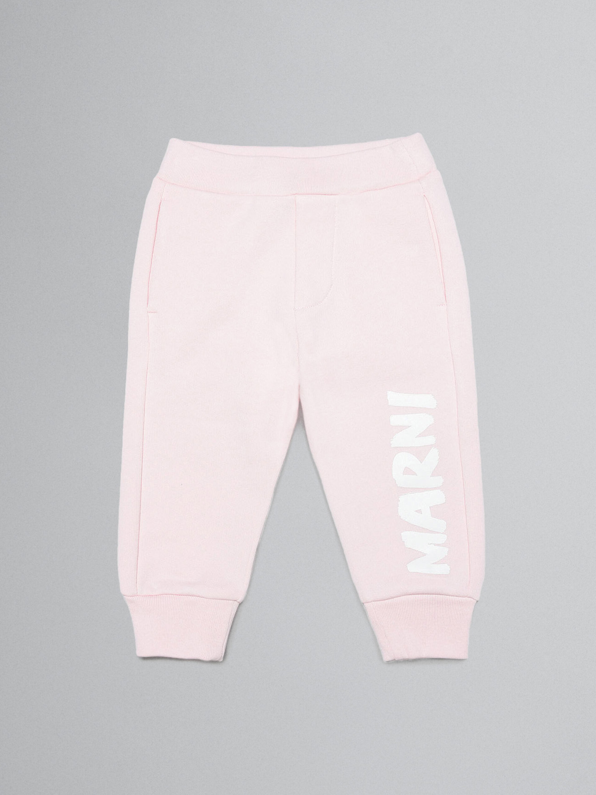 Ballet pink track pants with "Marni" print - Pants - Image 1