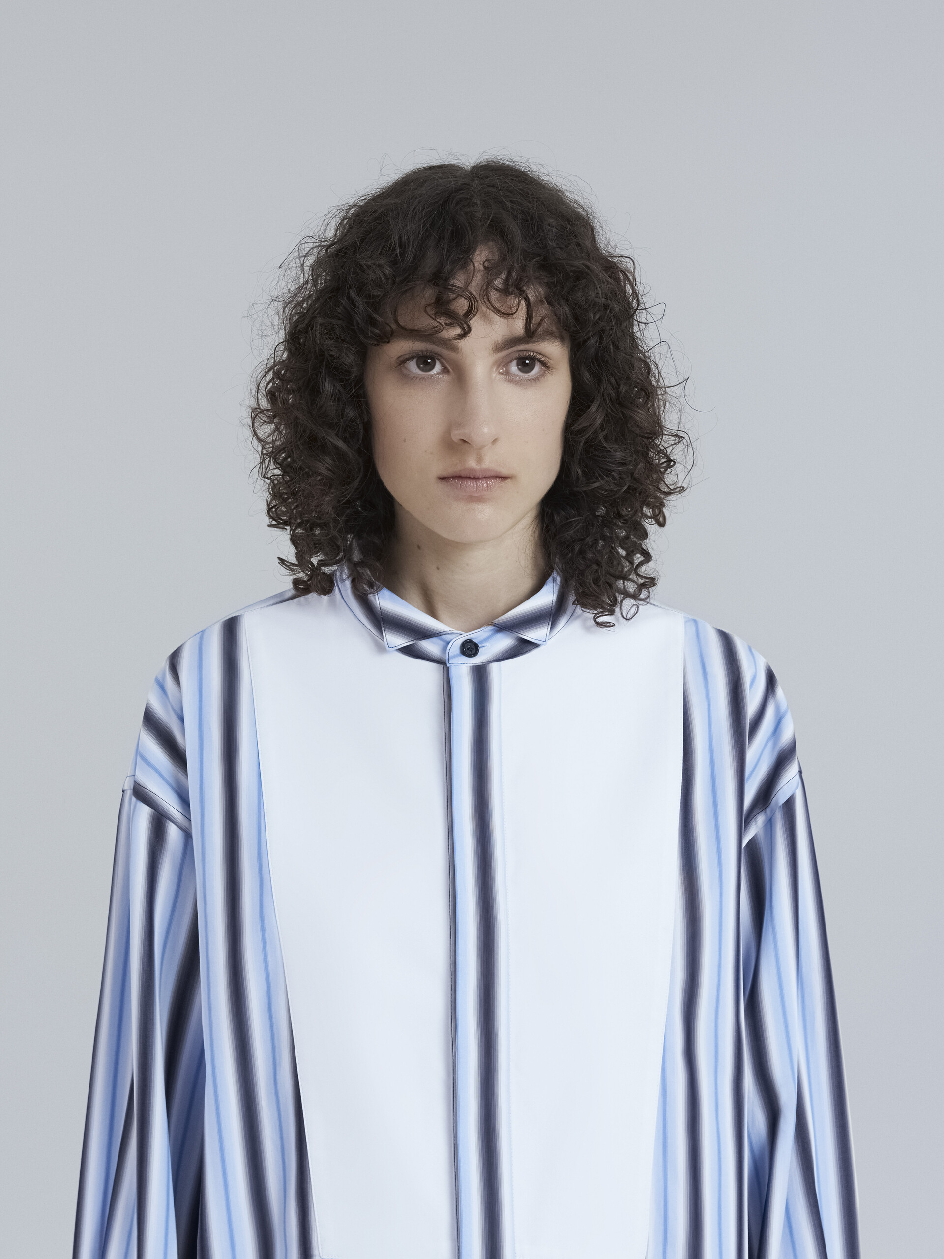 Tuxedo striped cotton poplin shirt - Shirts - Image 4
