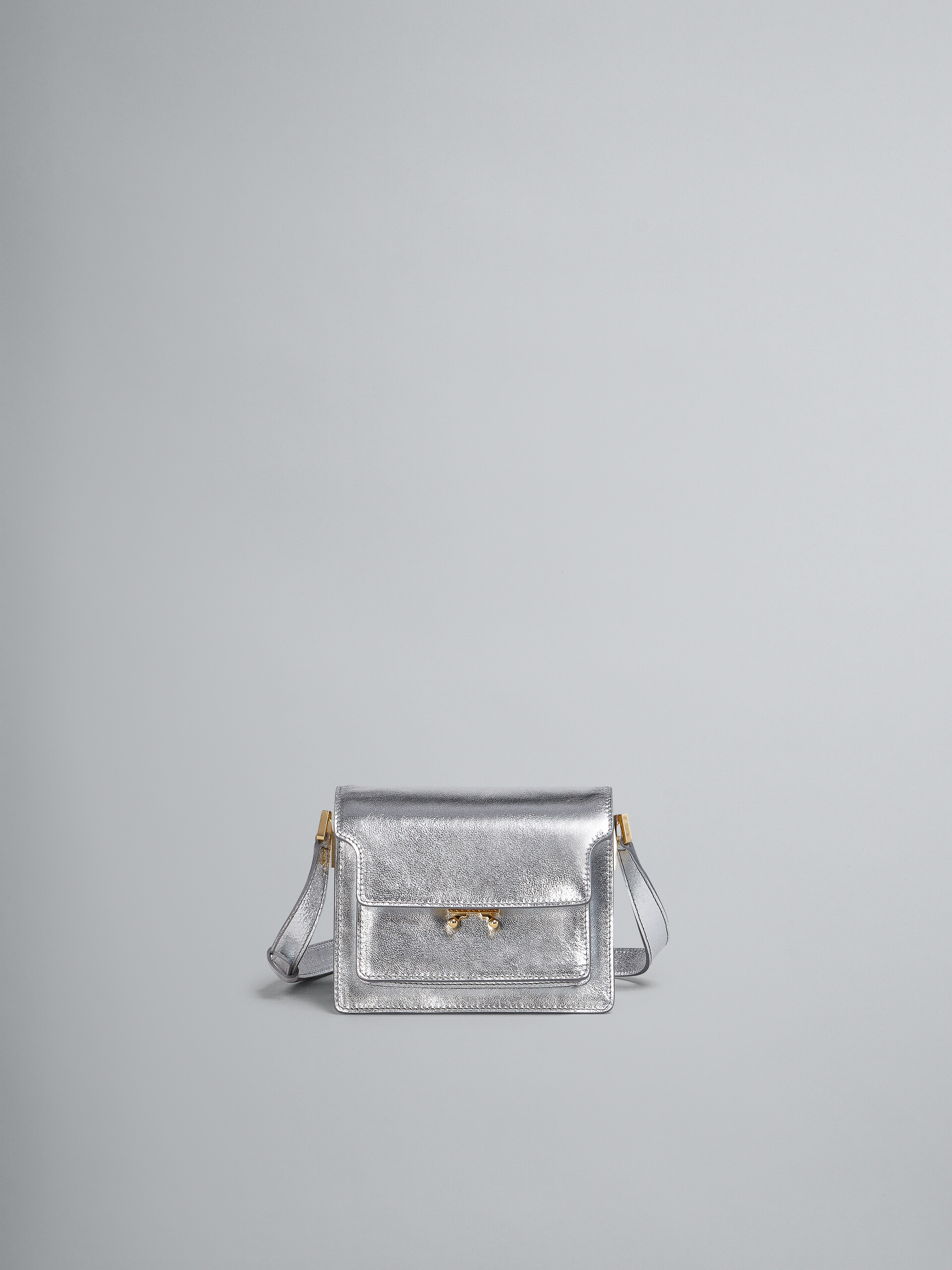 silver leather purse