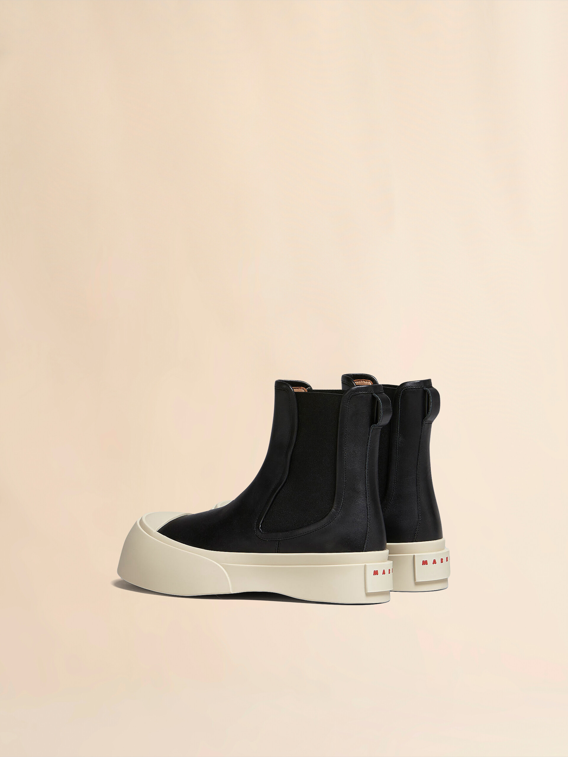 Black nappa leather PABLO Chelsea boot - Boots - Image 3