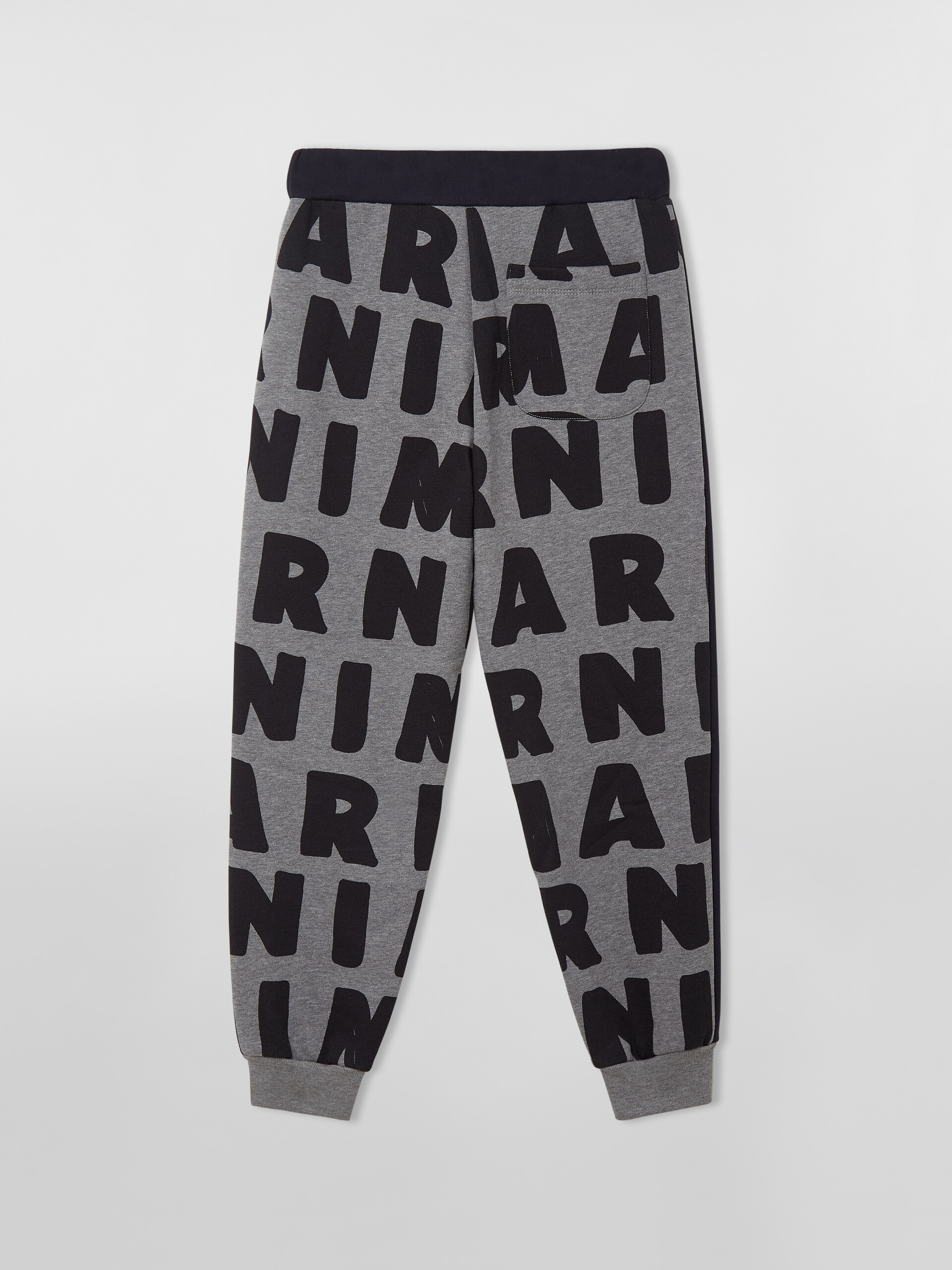 FLEECE PANT WITH LOGO ALLOVER - Pants - Image 2