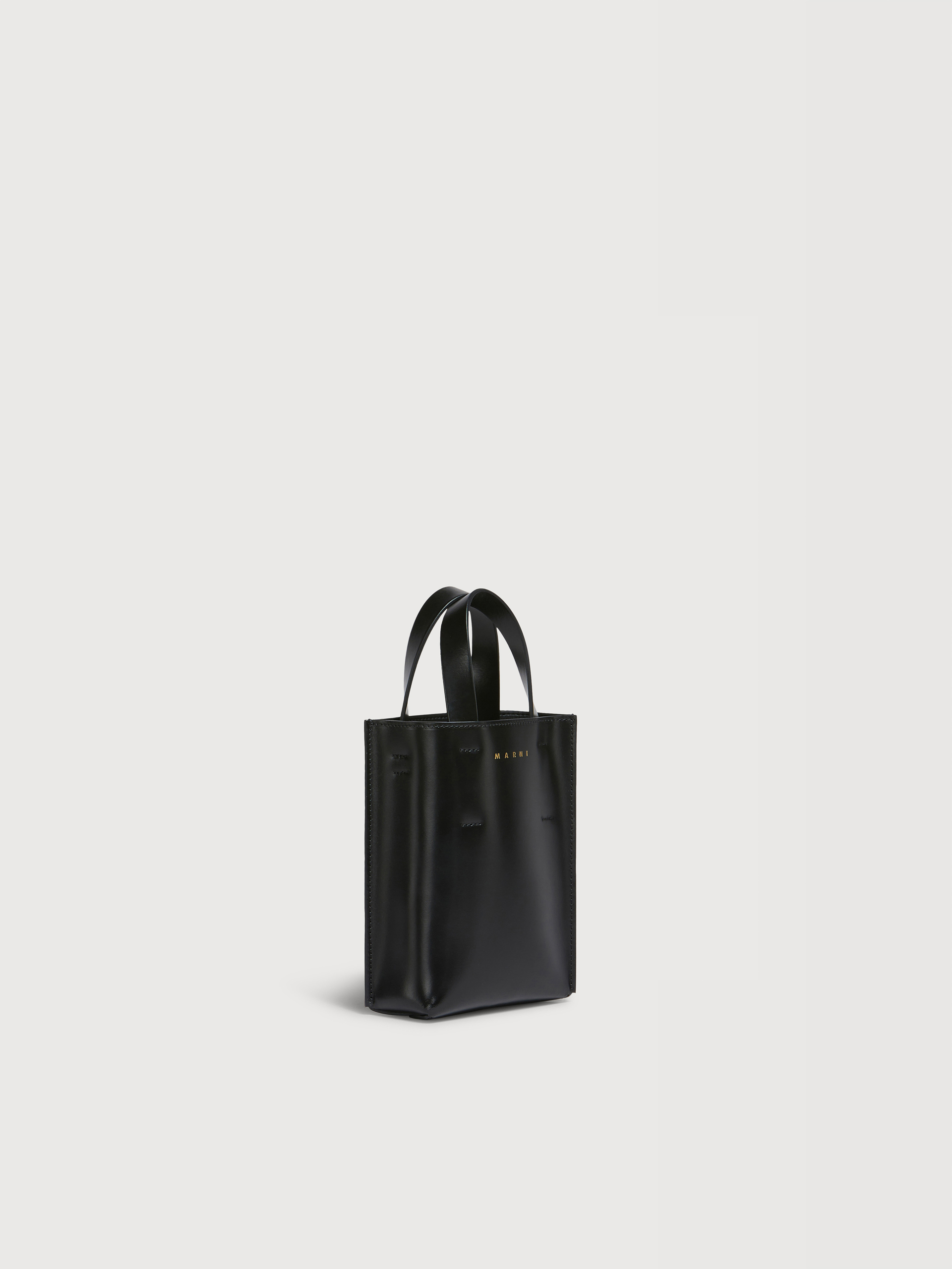 MUSEO nano bag in brown leather - Shopping Bags - Image 4