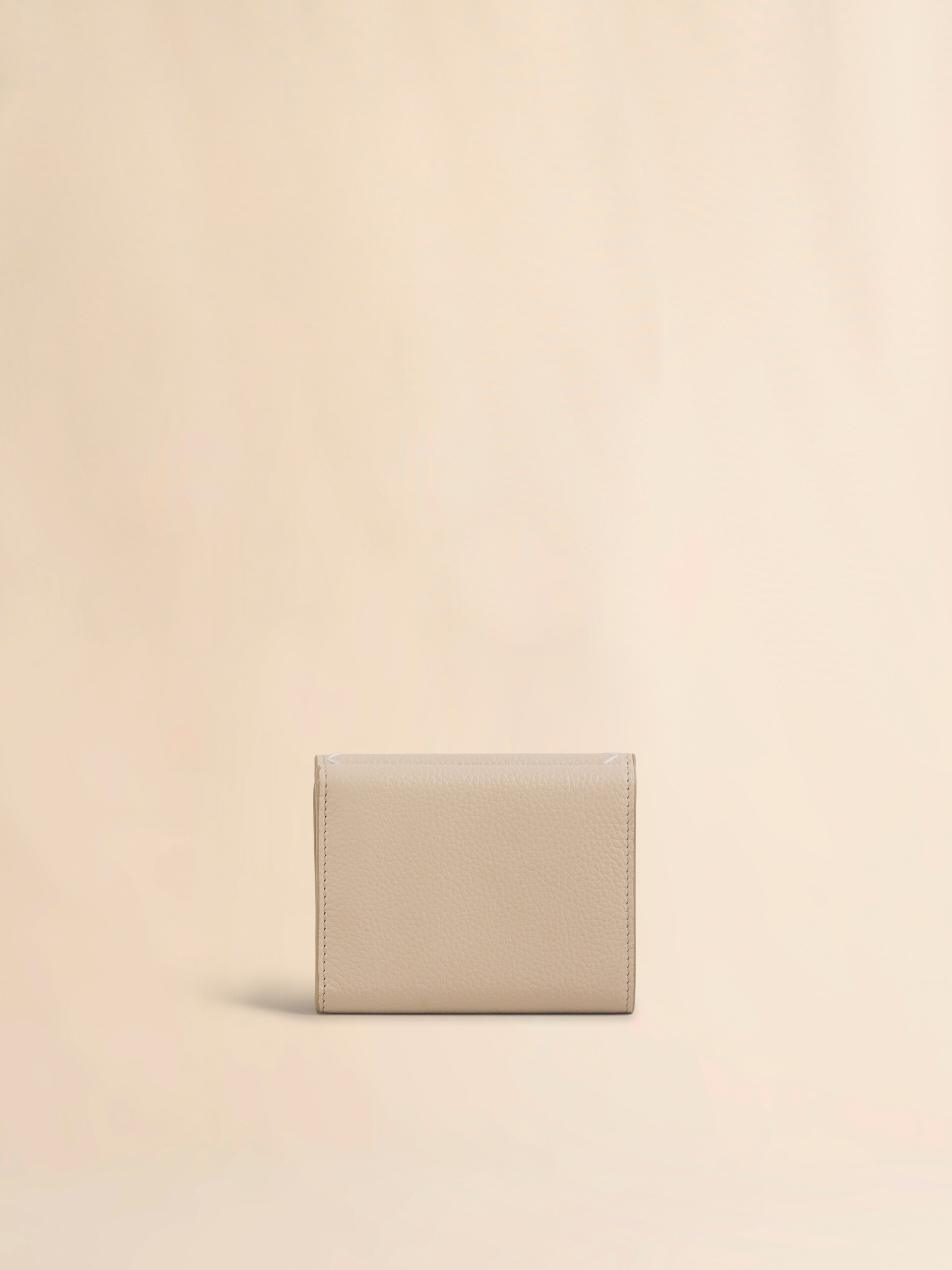 Light blue leather trifold wallet with Marni Mending embroidery - Wallets - Image 3