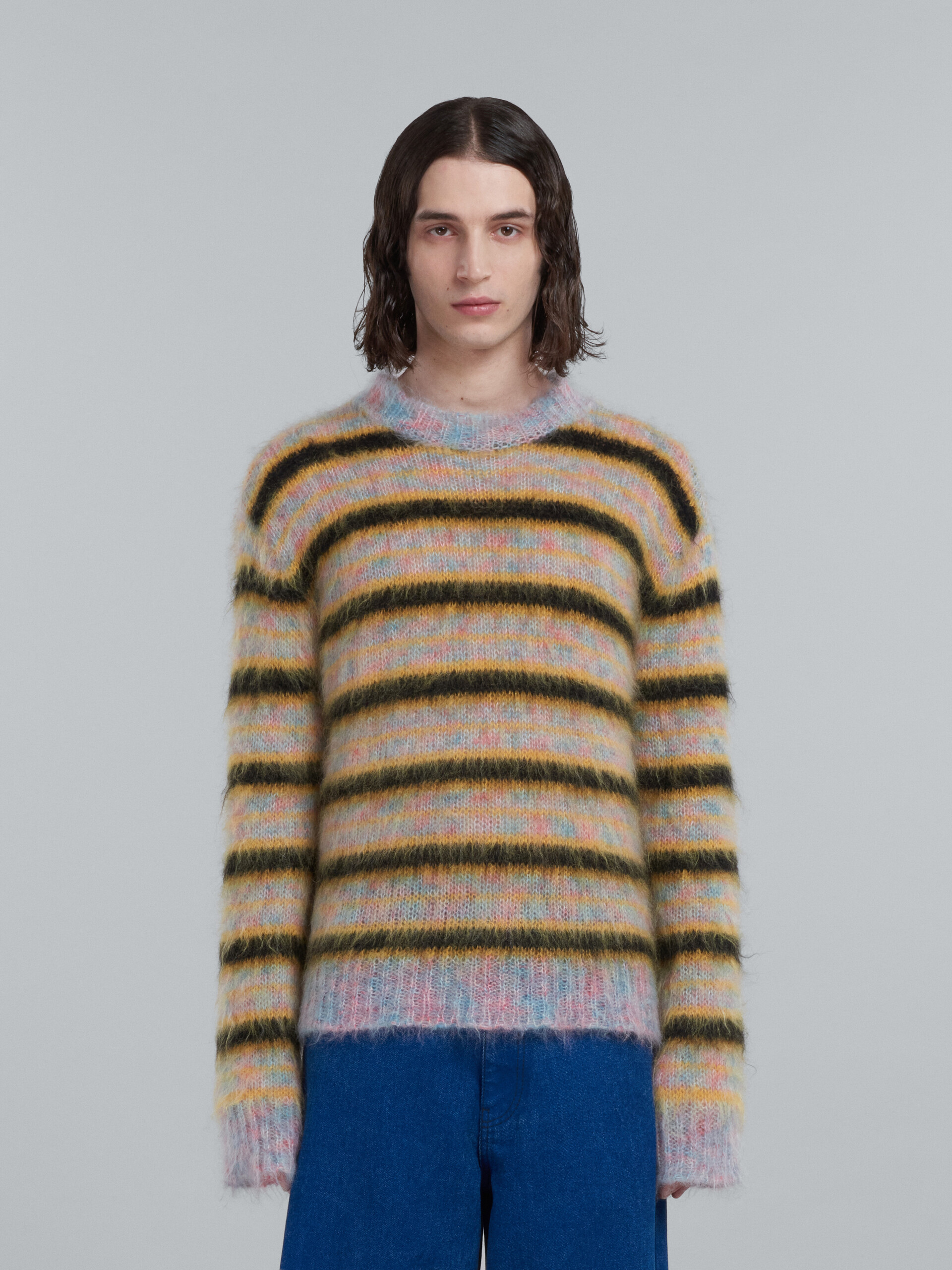 Multicolour striped mohair sweater - Pullovers - Image 2