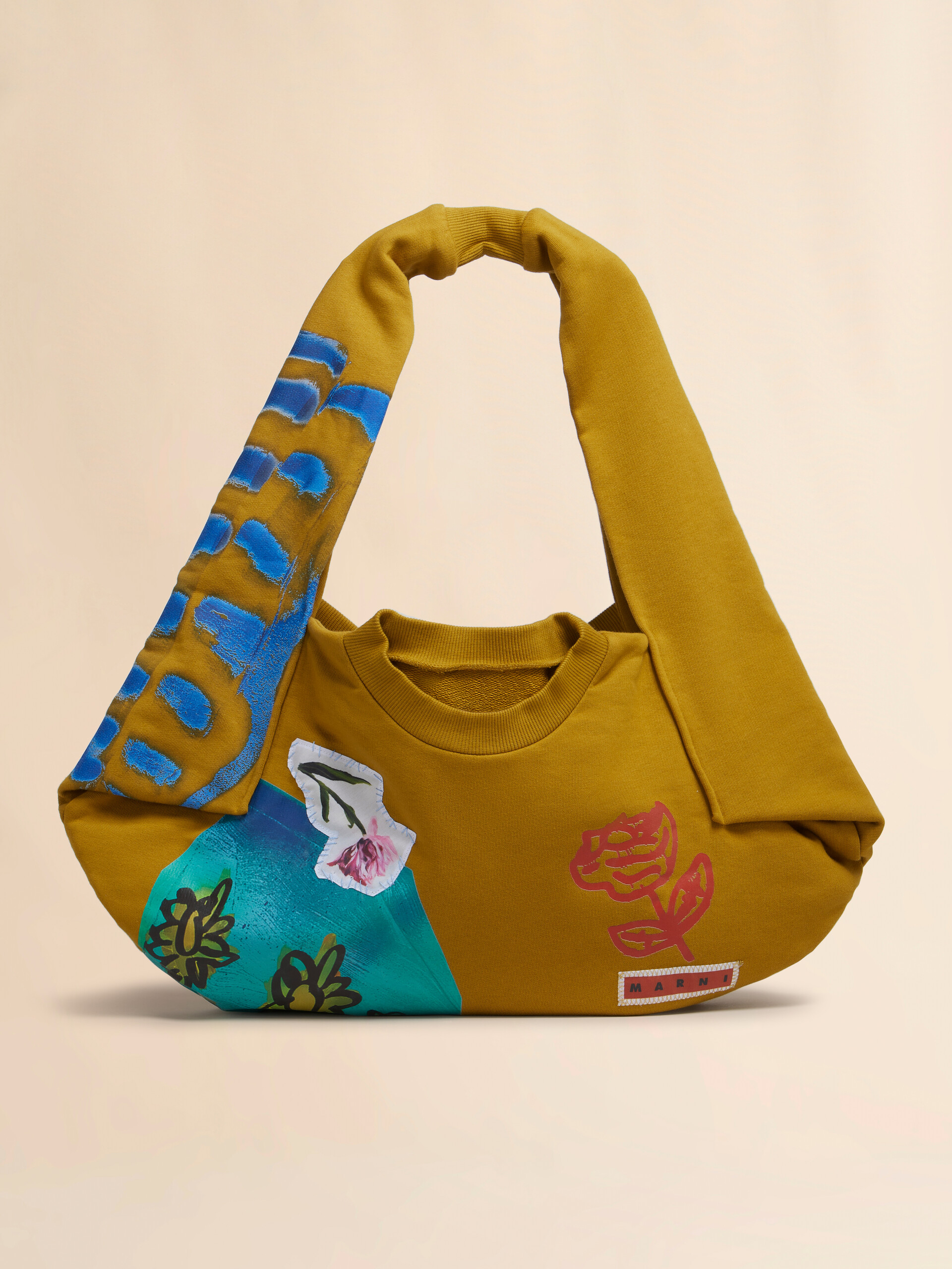 Mustard sweatshirt bag - Shopping Bags - Image 1