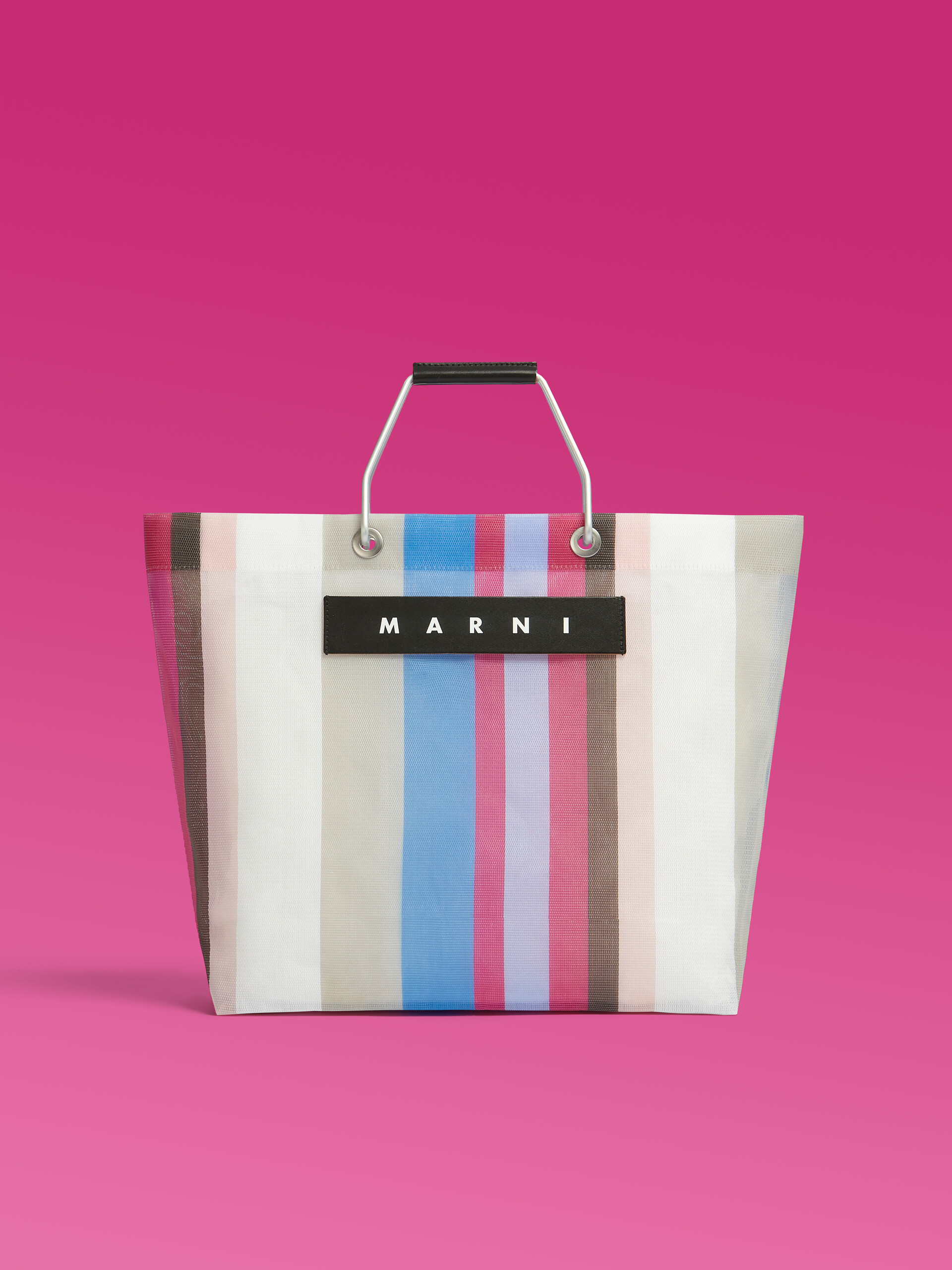 イリュージョンブルー MARNI MARKET STRIPE BAG - Bolsos shopper - Image 1
