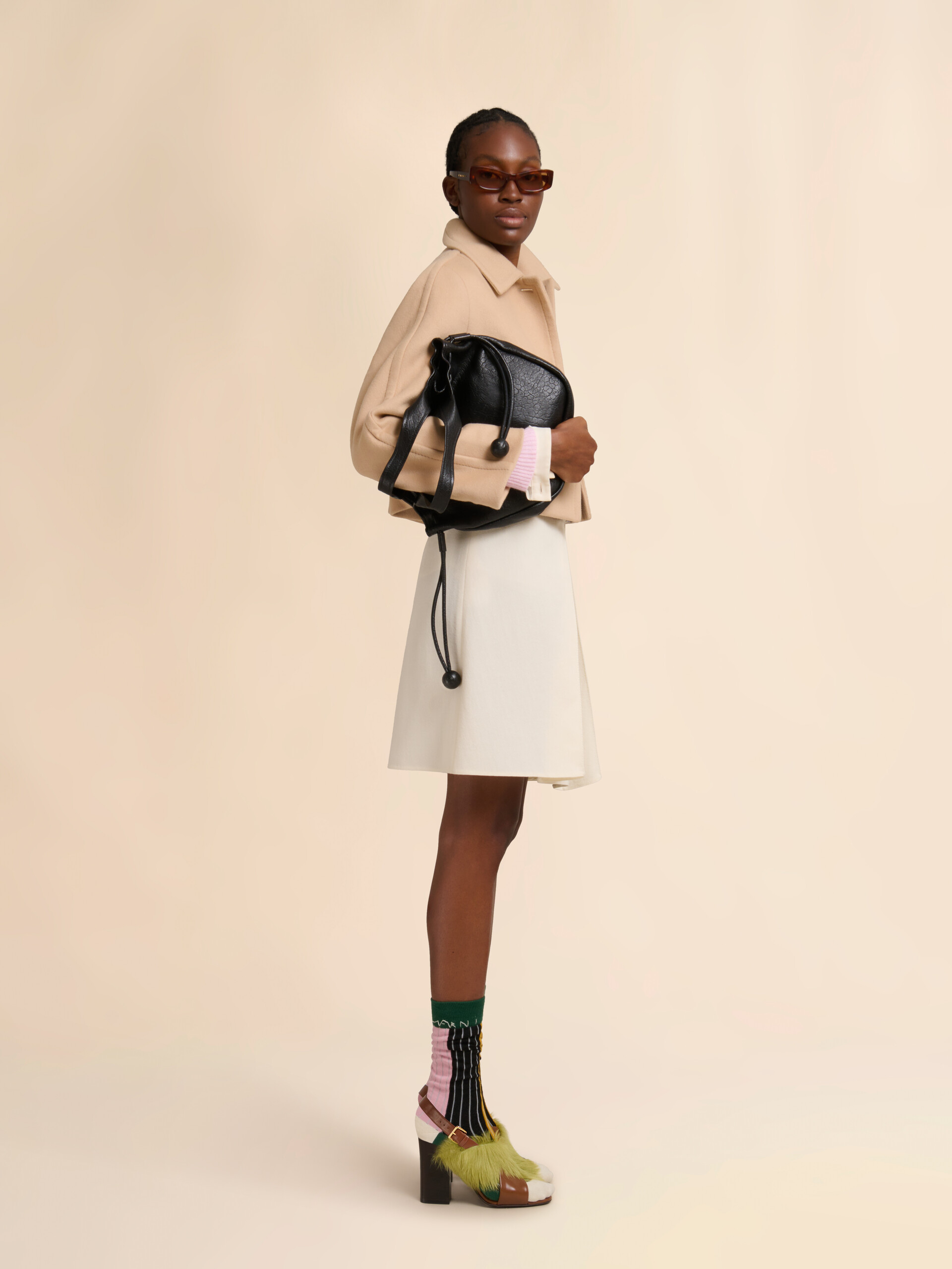 Blue and burgundy cashmere color-block sweater - Pullovers - Image 5