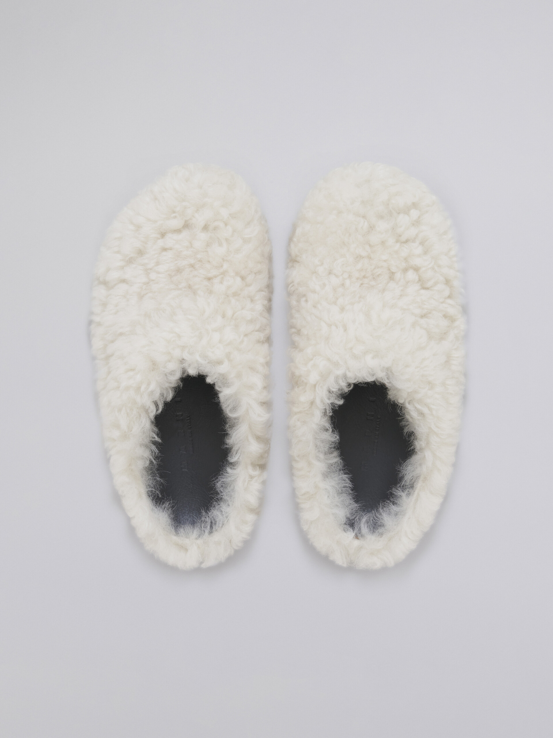 White shearling mule - Clogs - Image 4