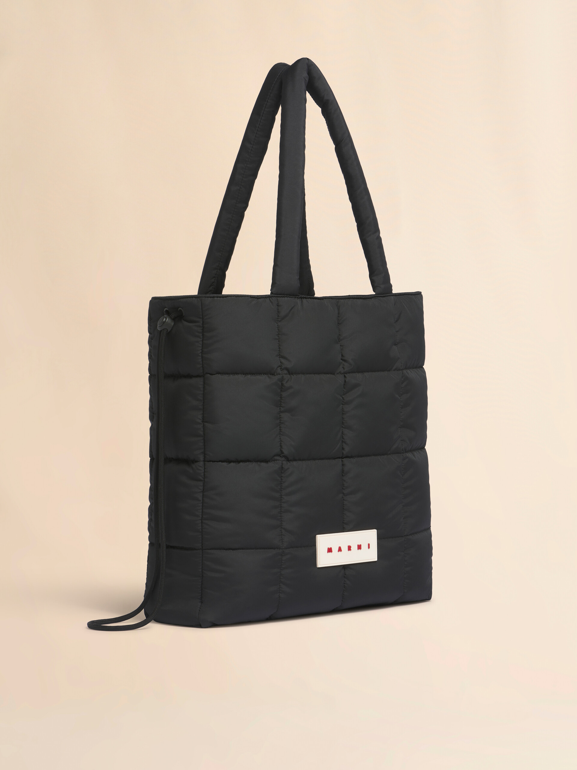 ブラック Puff トートバッグ - ショッピングバッグ - Image 6