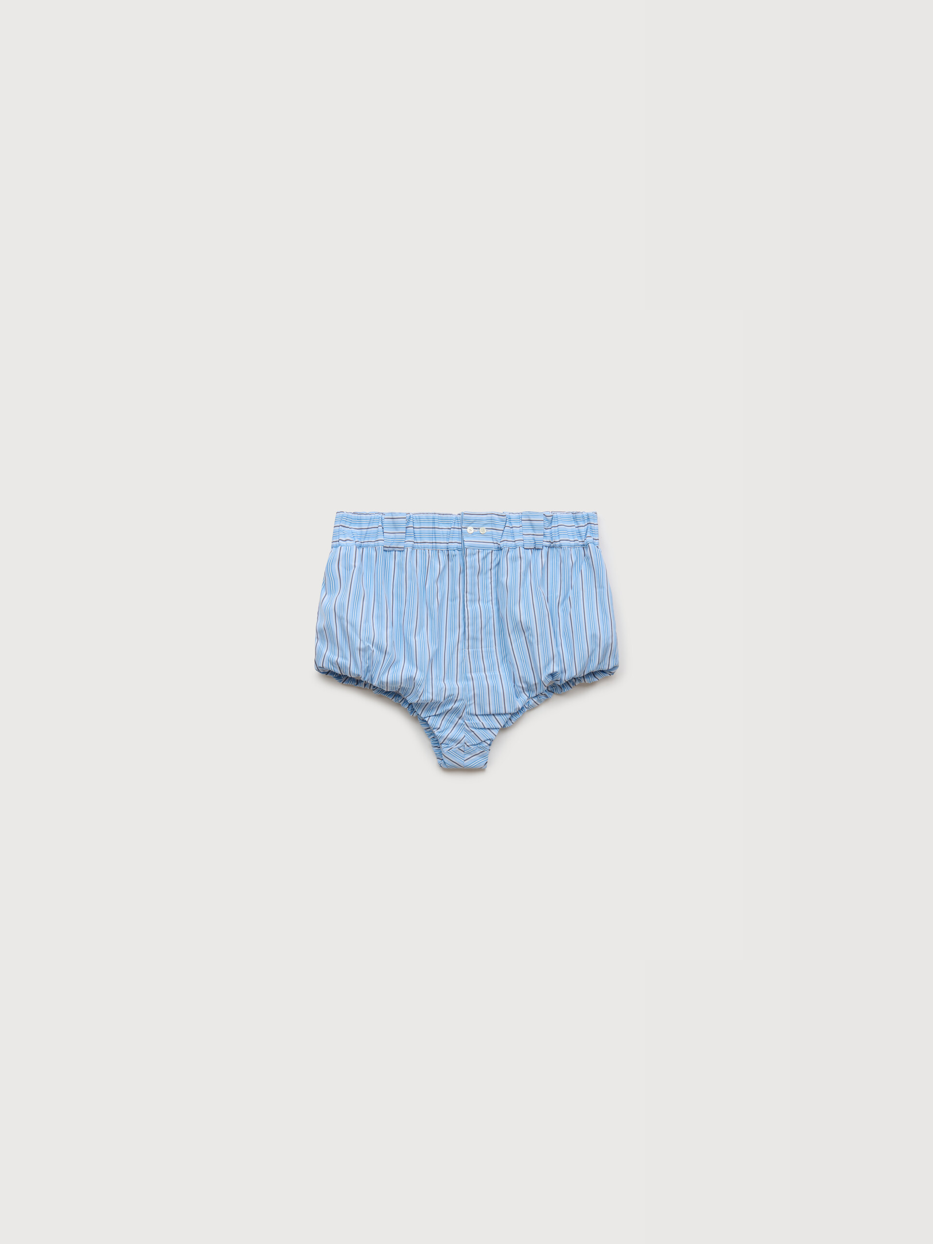 Light blue striped poplin bloomers - Swimwear - Image 1