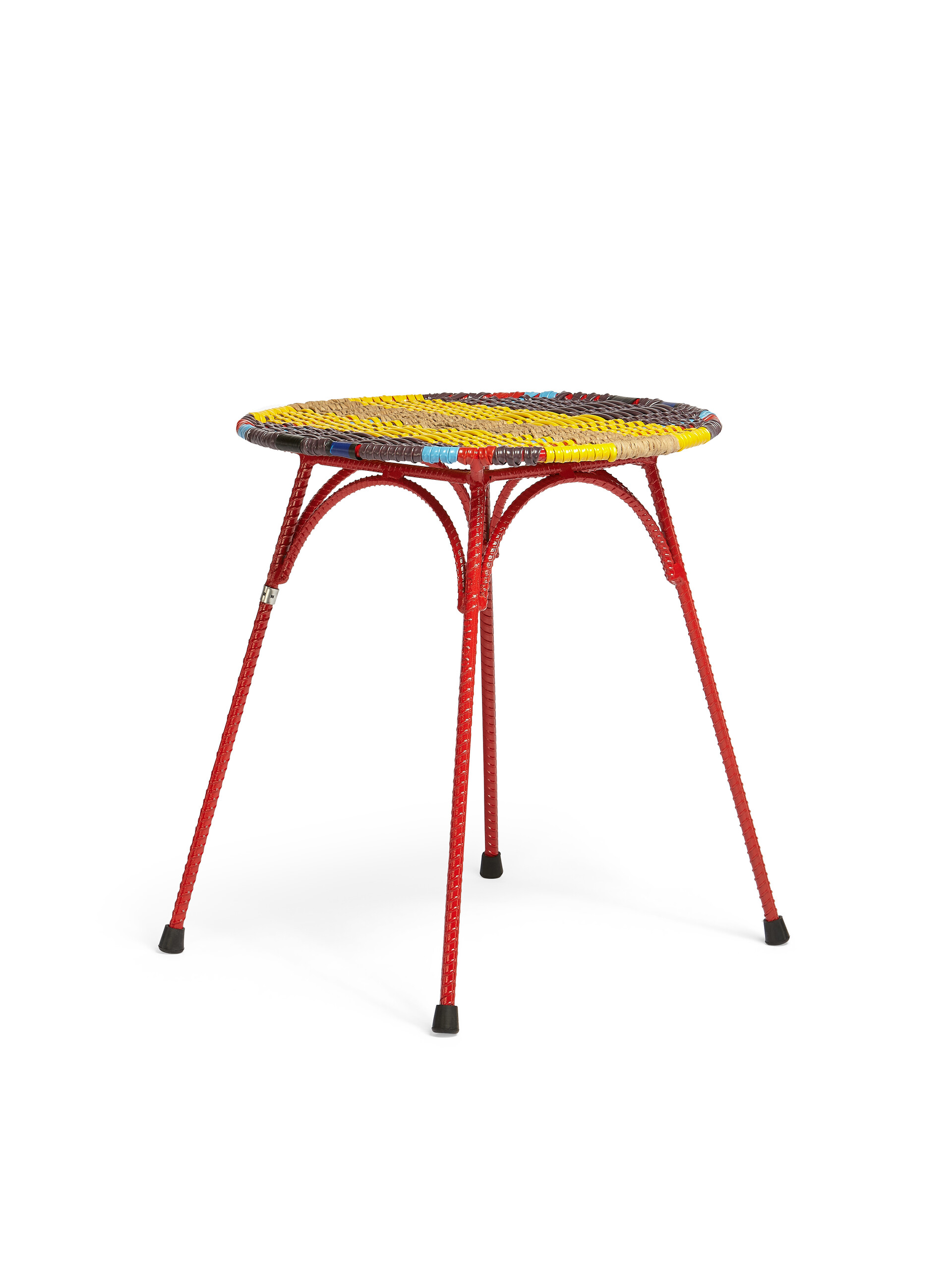 MARNI MARKET stool-table in iron yellow black PVC - Furniture - Image 2