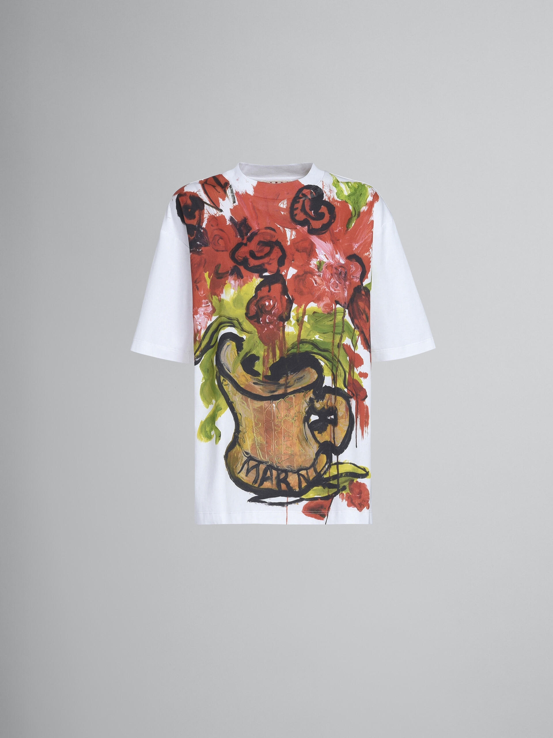T-Shirt aus Baumwolljersey mit Still Nature-Print - T-shirts - Image 1