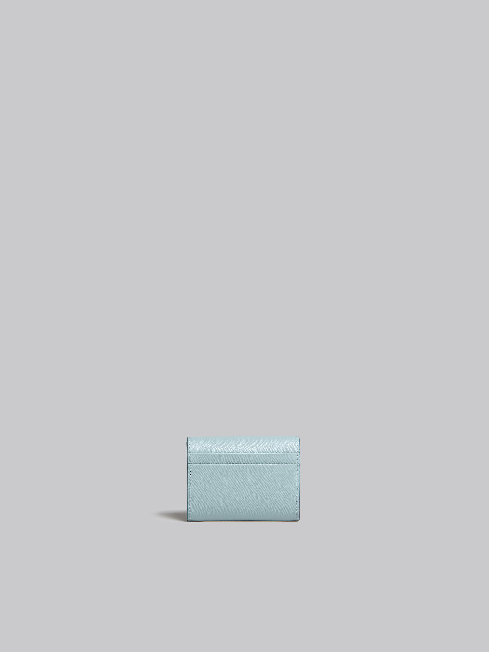 Light blue saffiano leather coin case - Wallets - Image 3