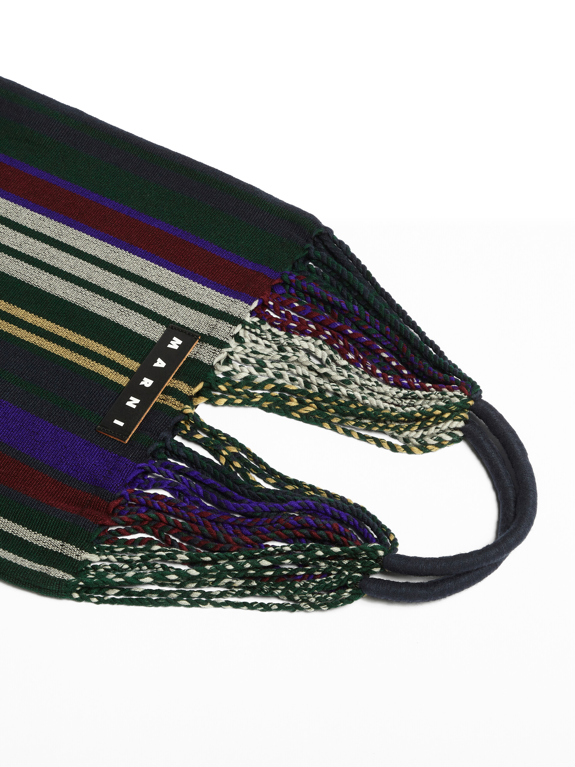 MARNI MARKET HAMMOCK bag in multicolour lilac polyester - Bags - Image 4
