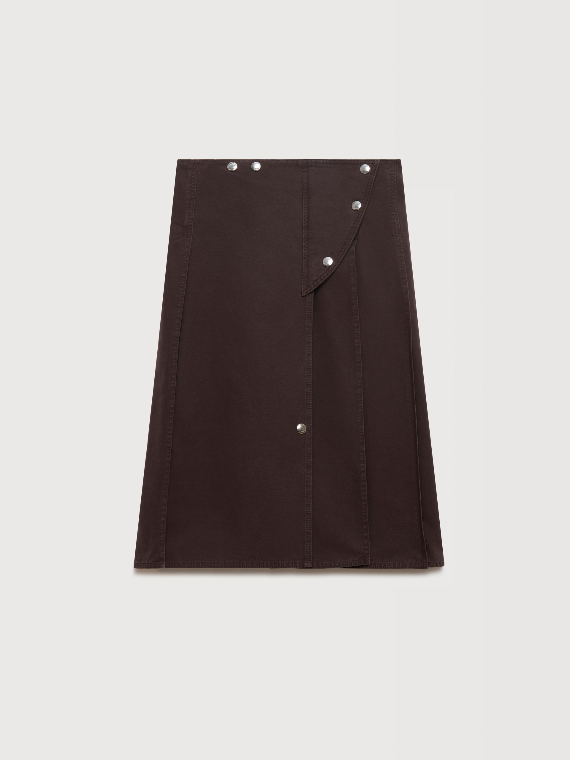 Deep purple skirt with utility pocket - Skirts - Image 1