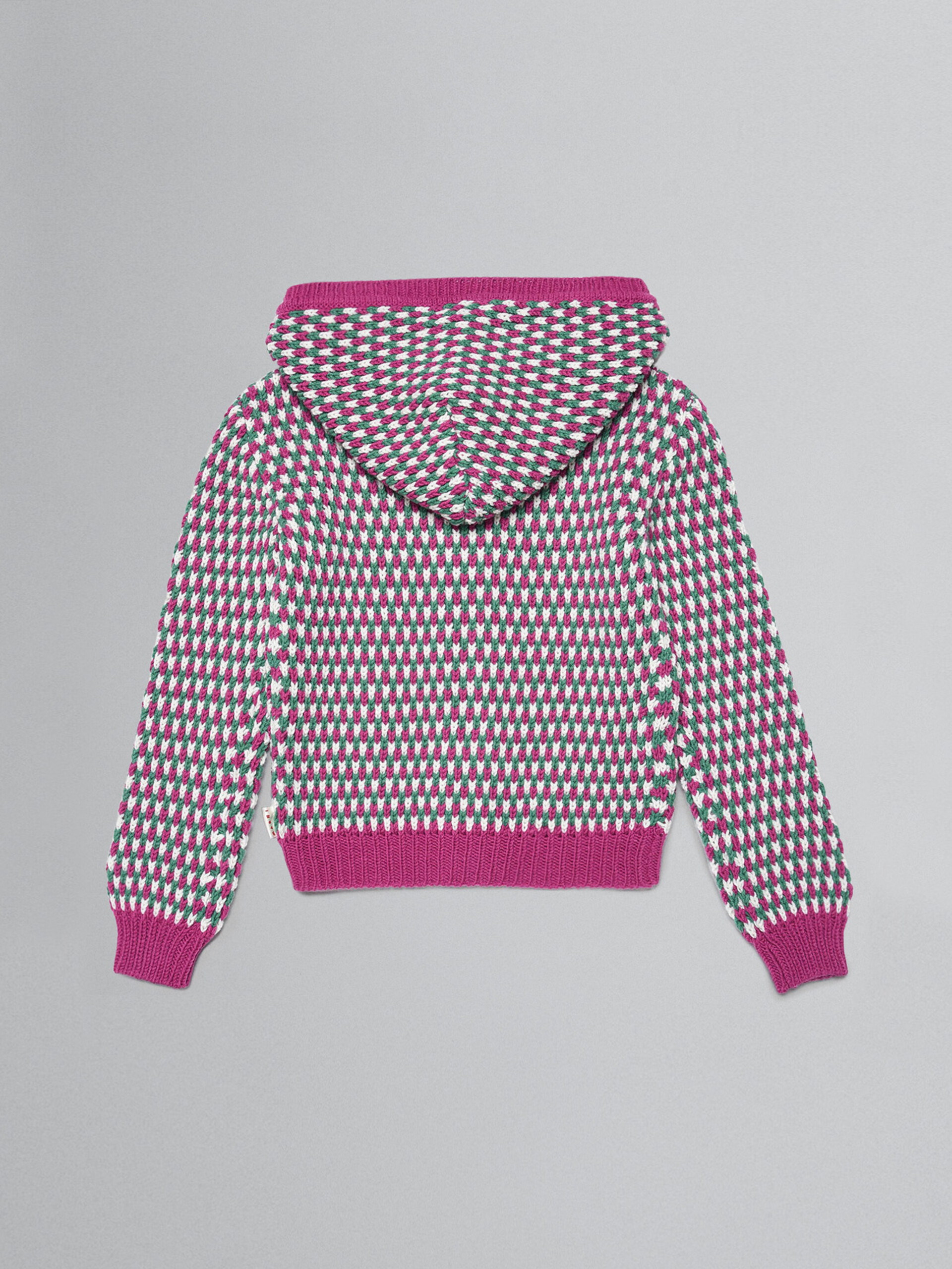 Multicolour knitted cardigan with zip - Knitwear - Image 2