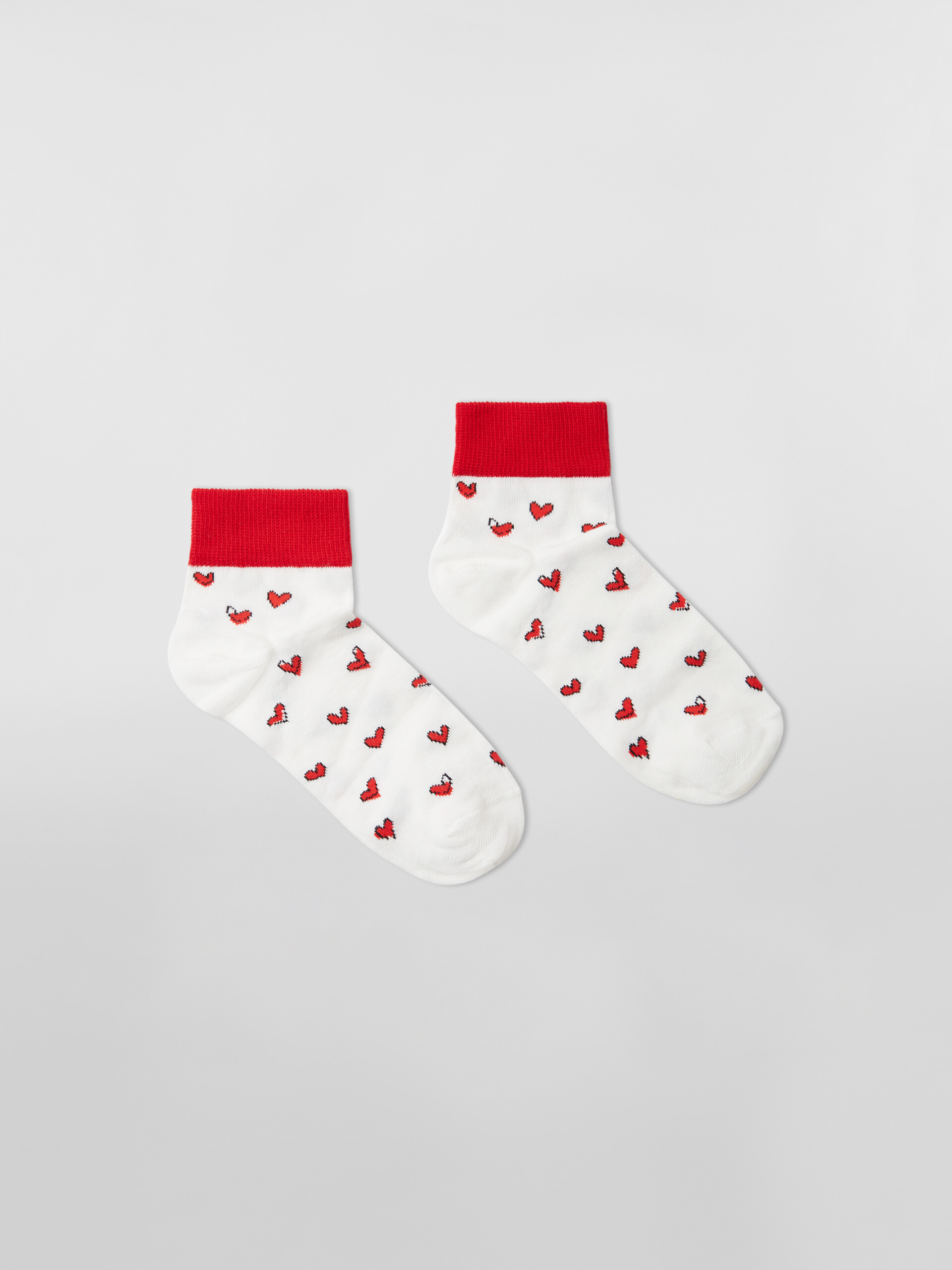 SHORT SOCKS WITH HEARTS - Socks - Image 1