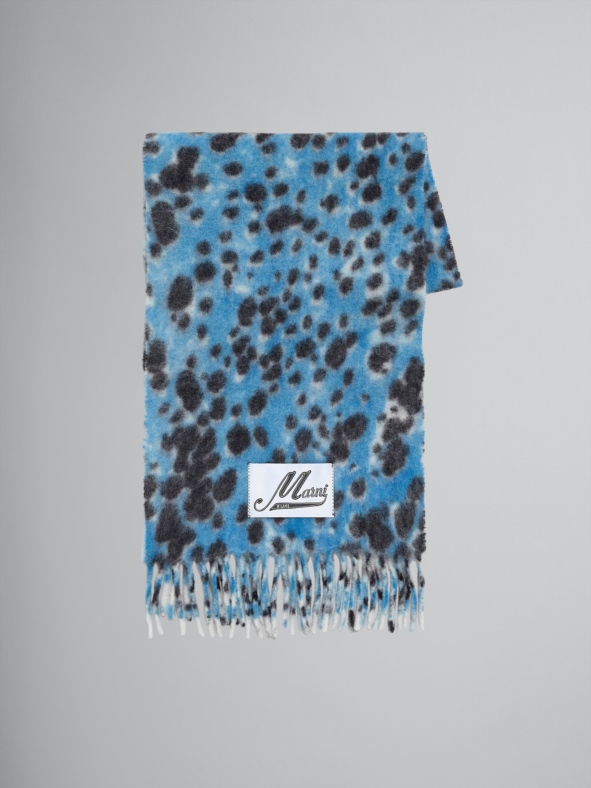 Blue Pop Dots print scarf - Scarves - Image 1