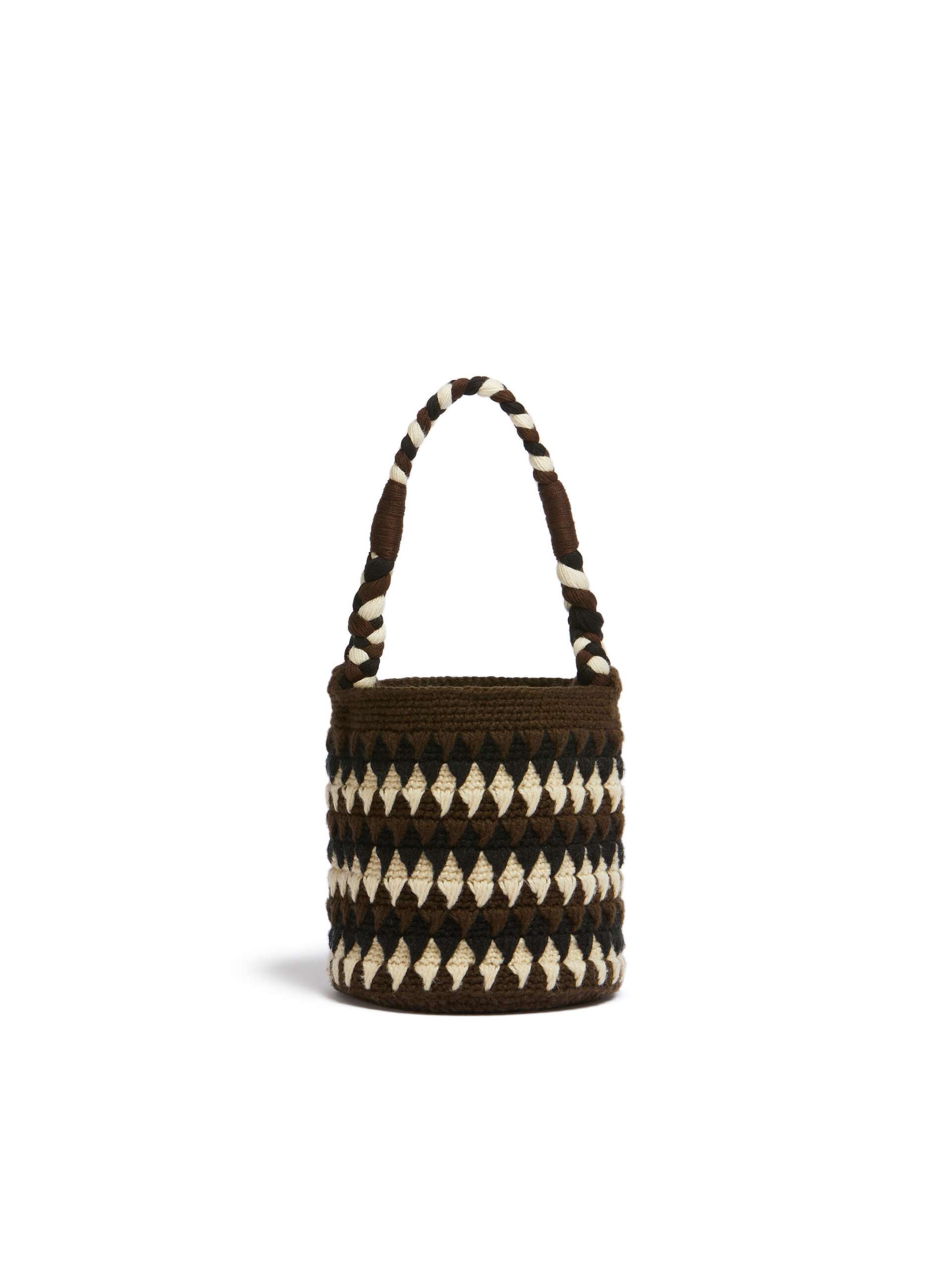 オレンジ ブルー クロシェ Marni Market Chessboardバッグ - ショッピングバッグ - Image 3