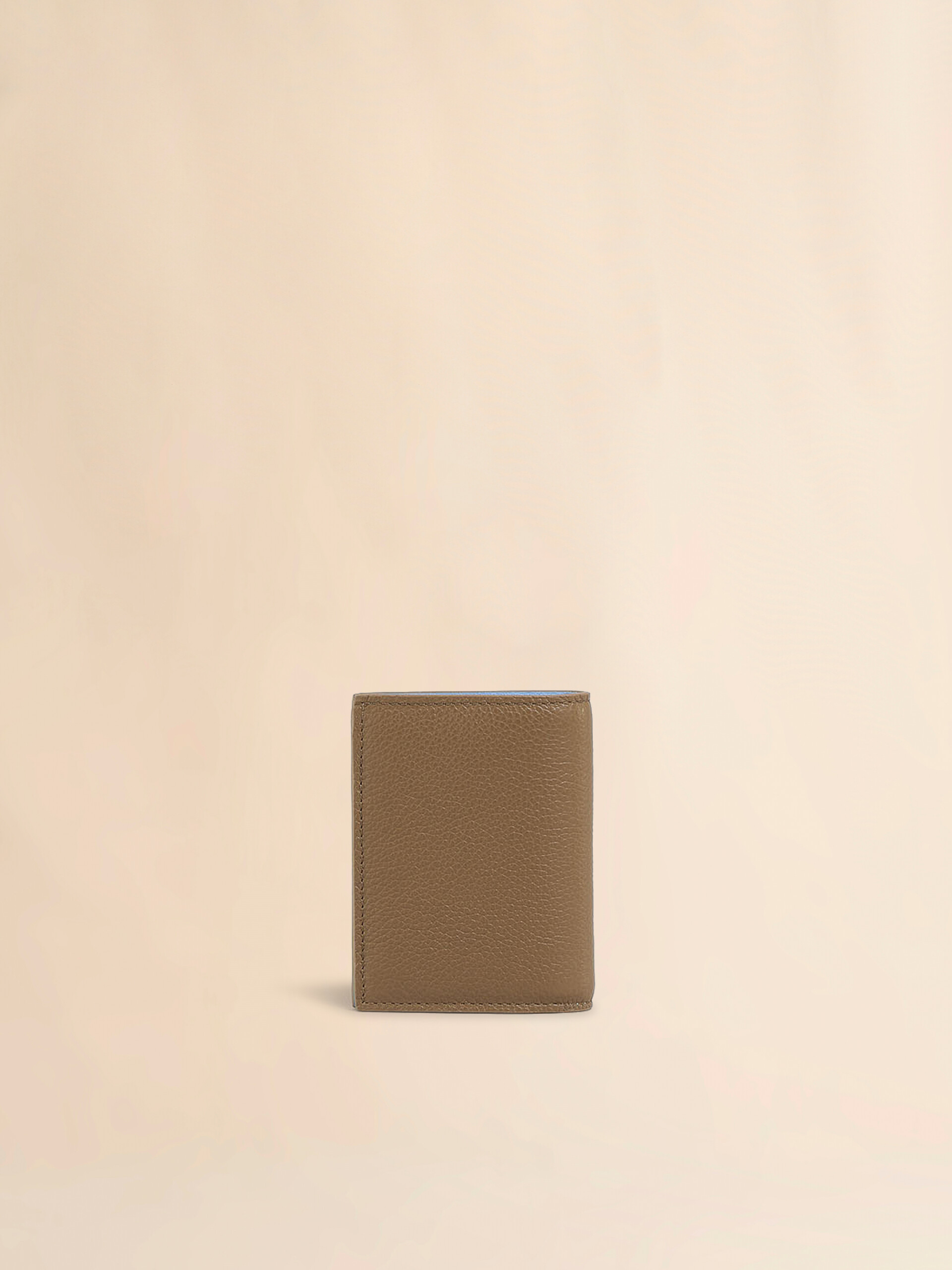 Braune Bi-Fold-Brieftasche aus Leder mit Marni Mending Stickerei - Brieftaschen - Image 3