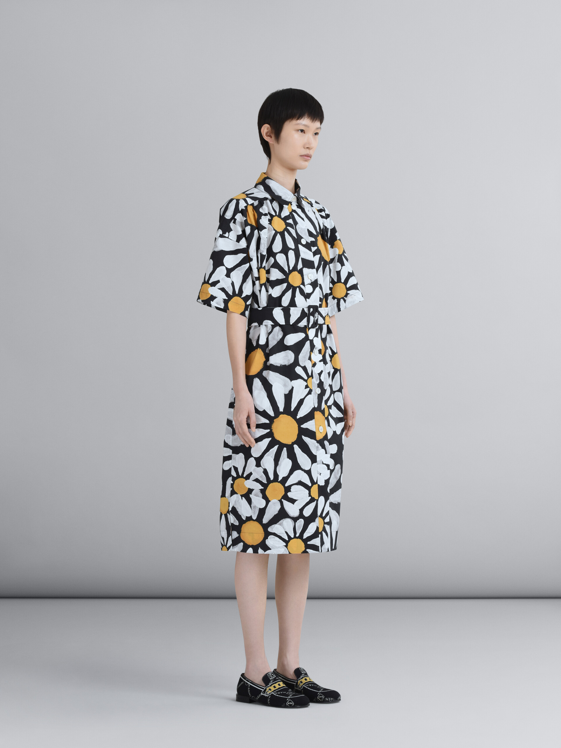Euphoria print poplin chemisier dress - Dresses - Image 6