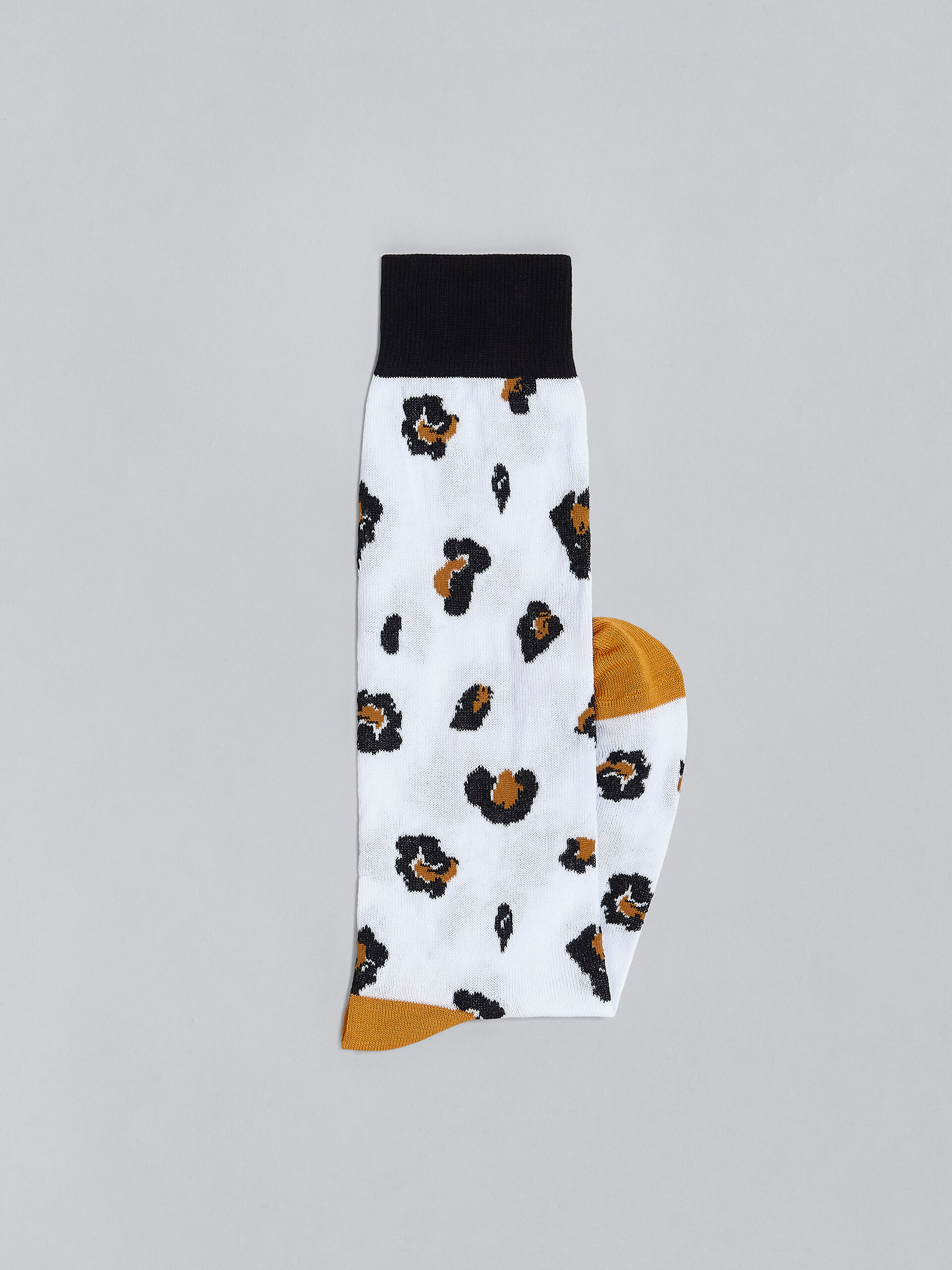 White Feline Twist cotton and nylon socks - Socks - Image 2