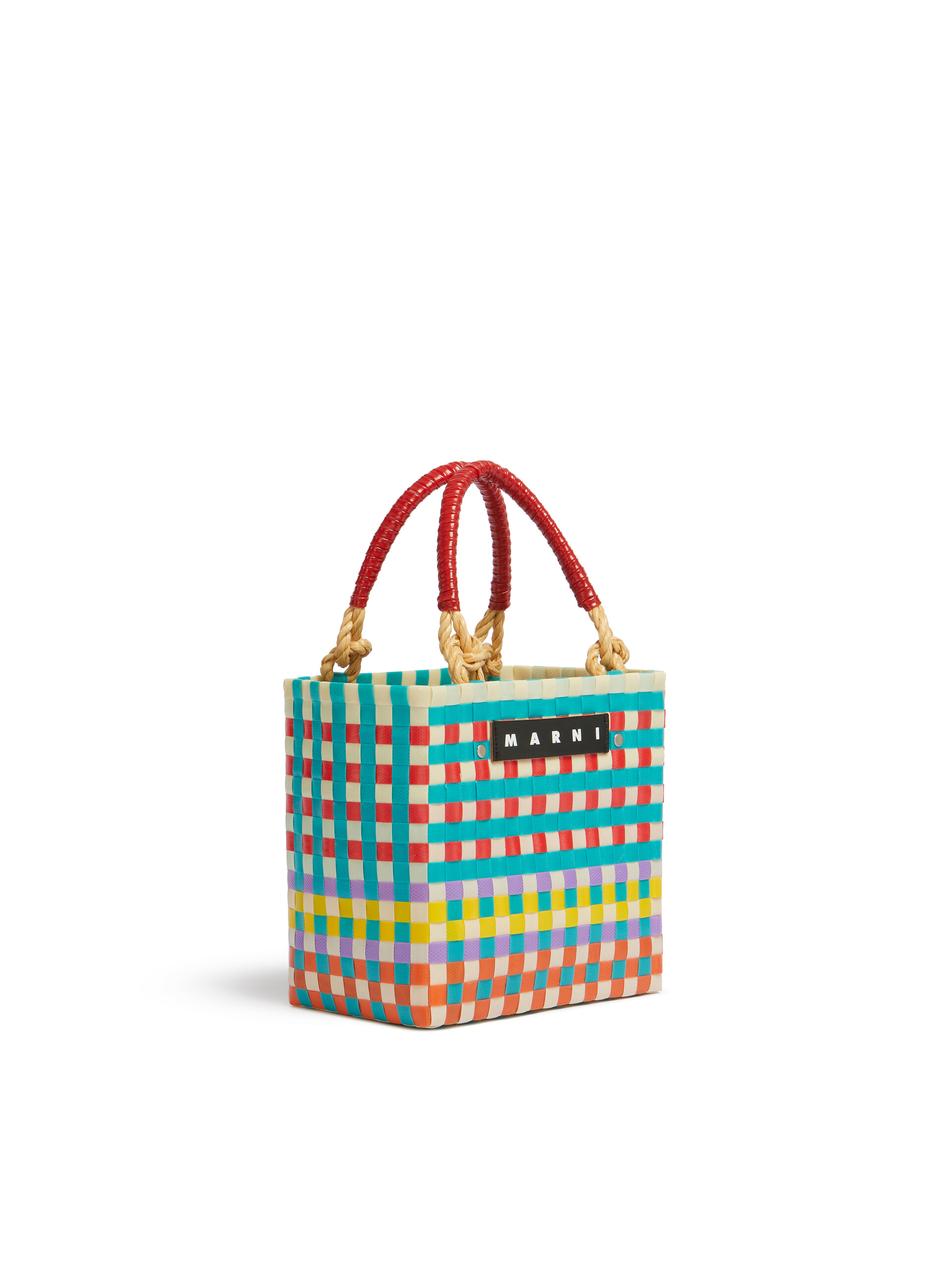 ブルー MARNI MARKET Sunday ミニ バスケットバッグ | Marni