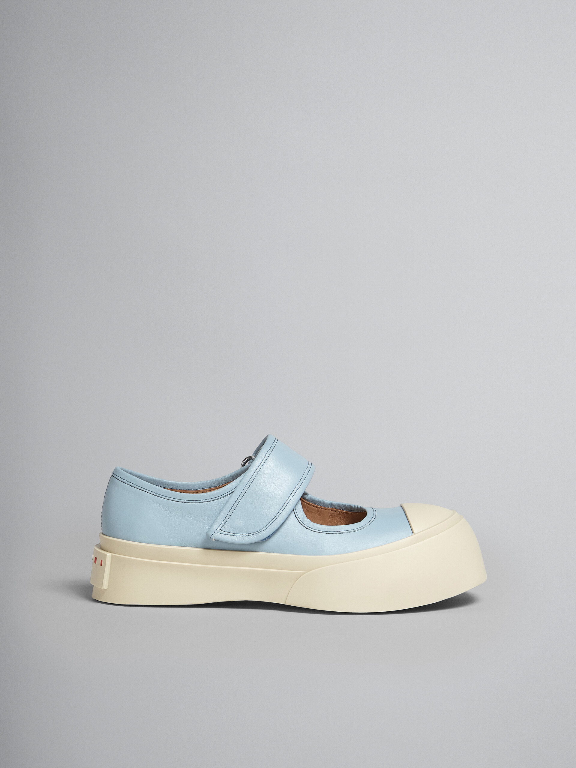 Light blue nappa leather Mary Jane sneaker - Sneakers - Image 1