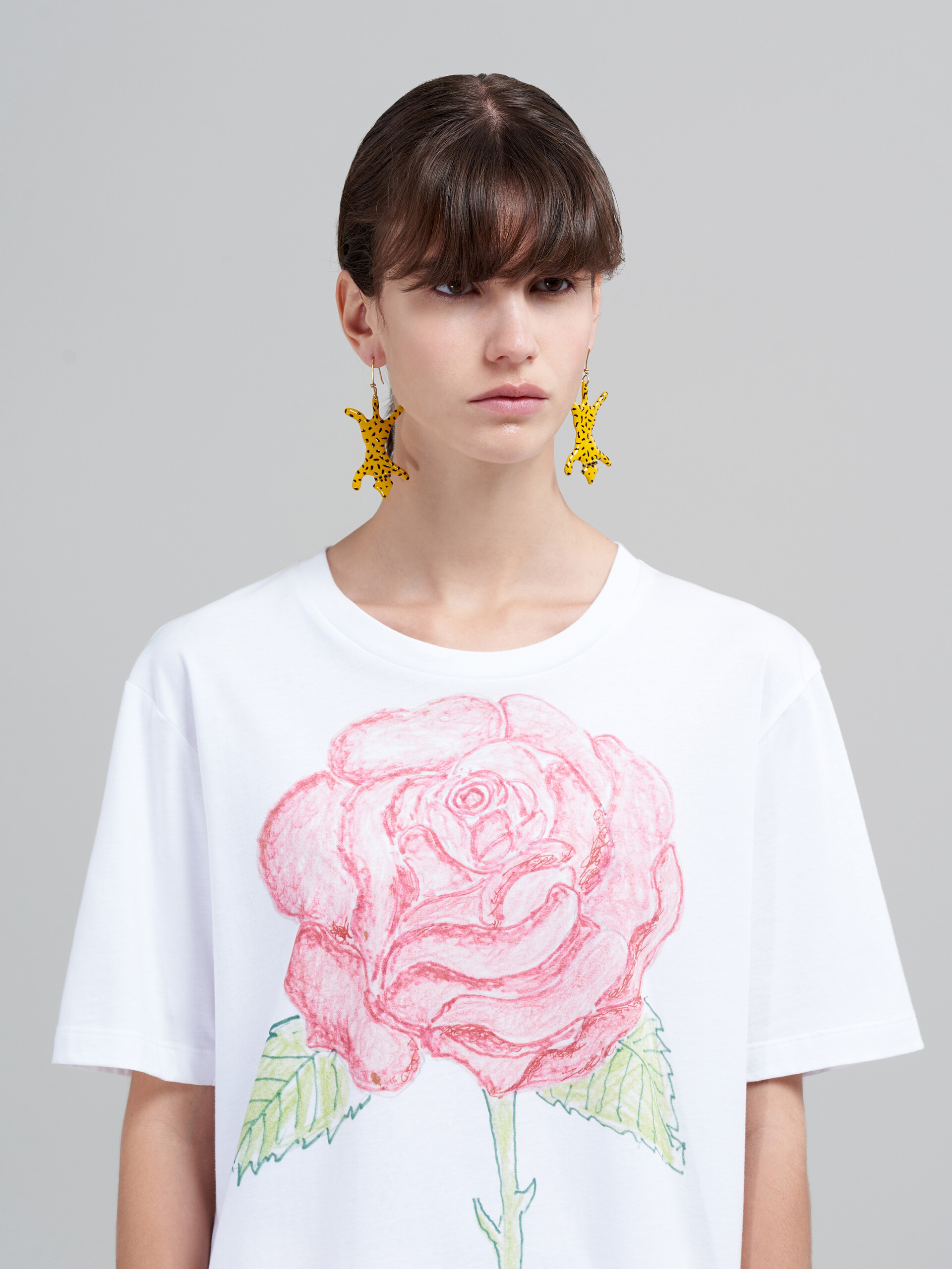 T-shirt en jersey biologique imprimé La Rosa - T-shirts - Image 4