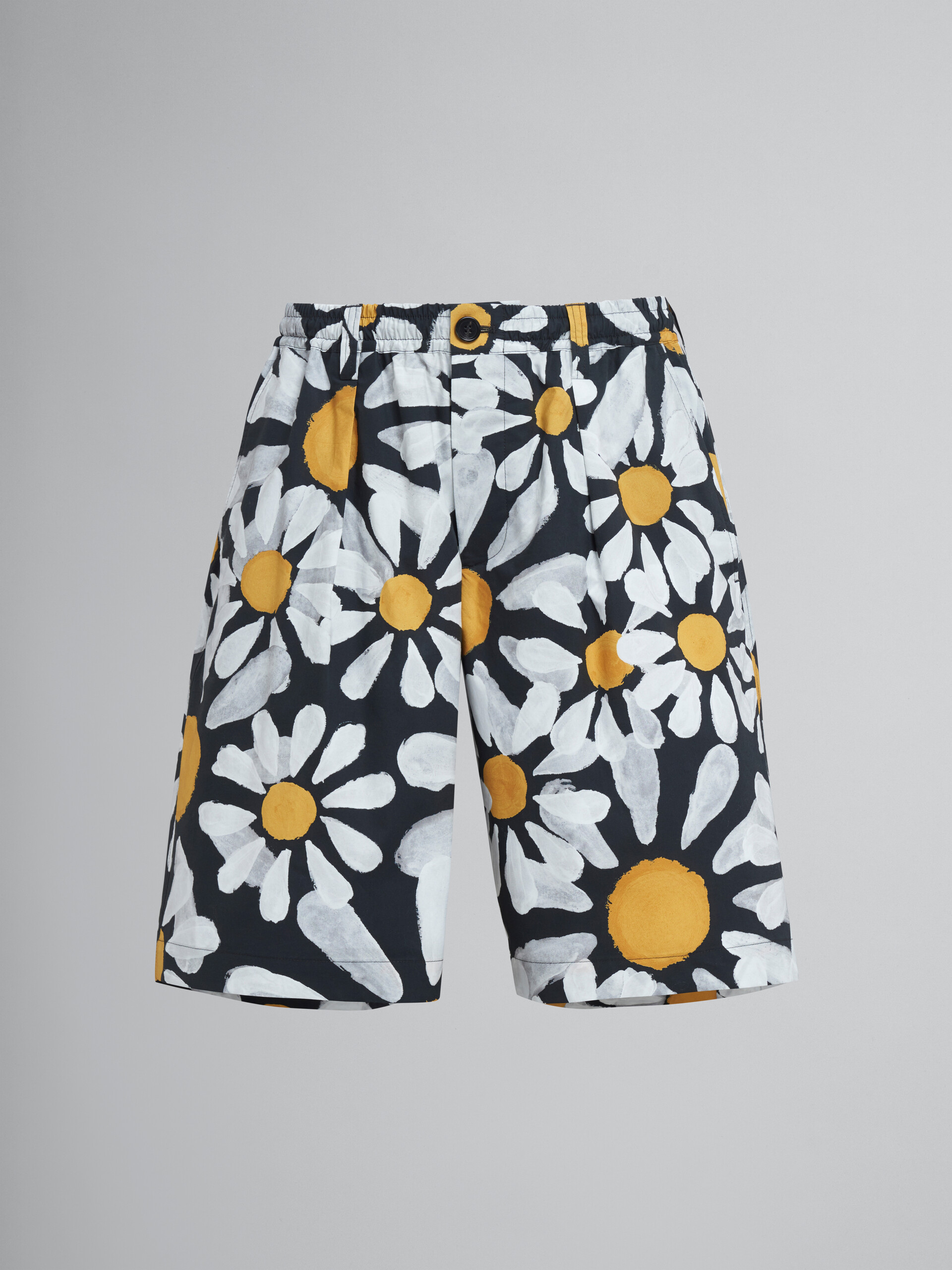 Euphoria print poplin Bermuda pants - Pants - Image 1