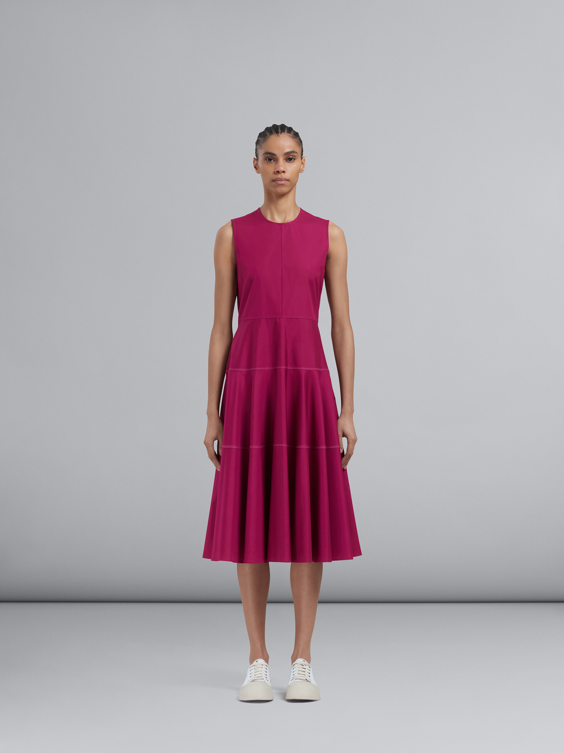 Cotton poplin dress - Dresses - Image 2