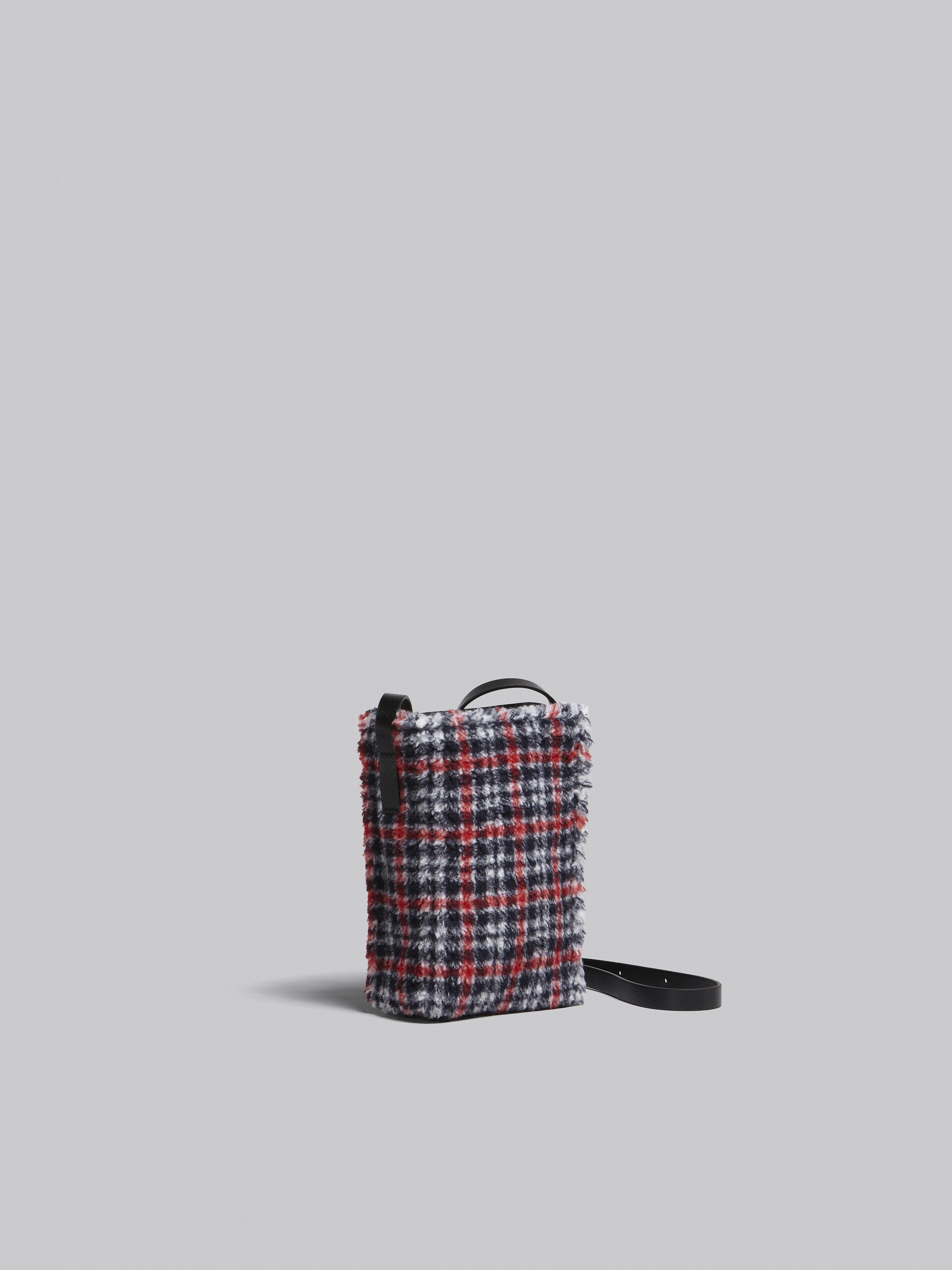 MUSEO SOFT bag piccola in tessuto check rosso - Borse a spalla - Image 3