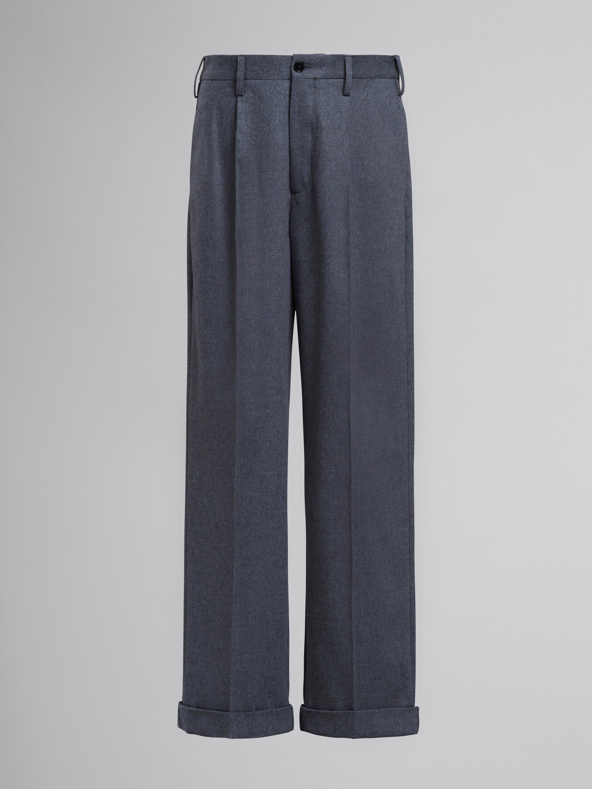 Grey tuxedo-style pants - Pants - Image 1