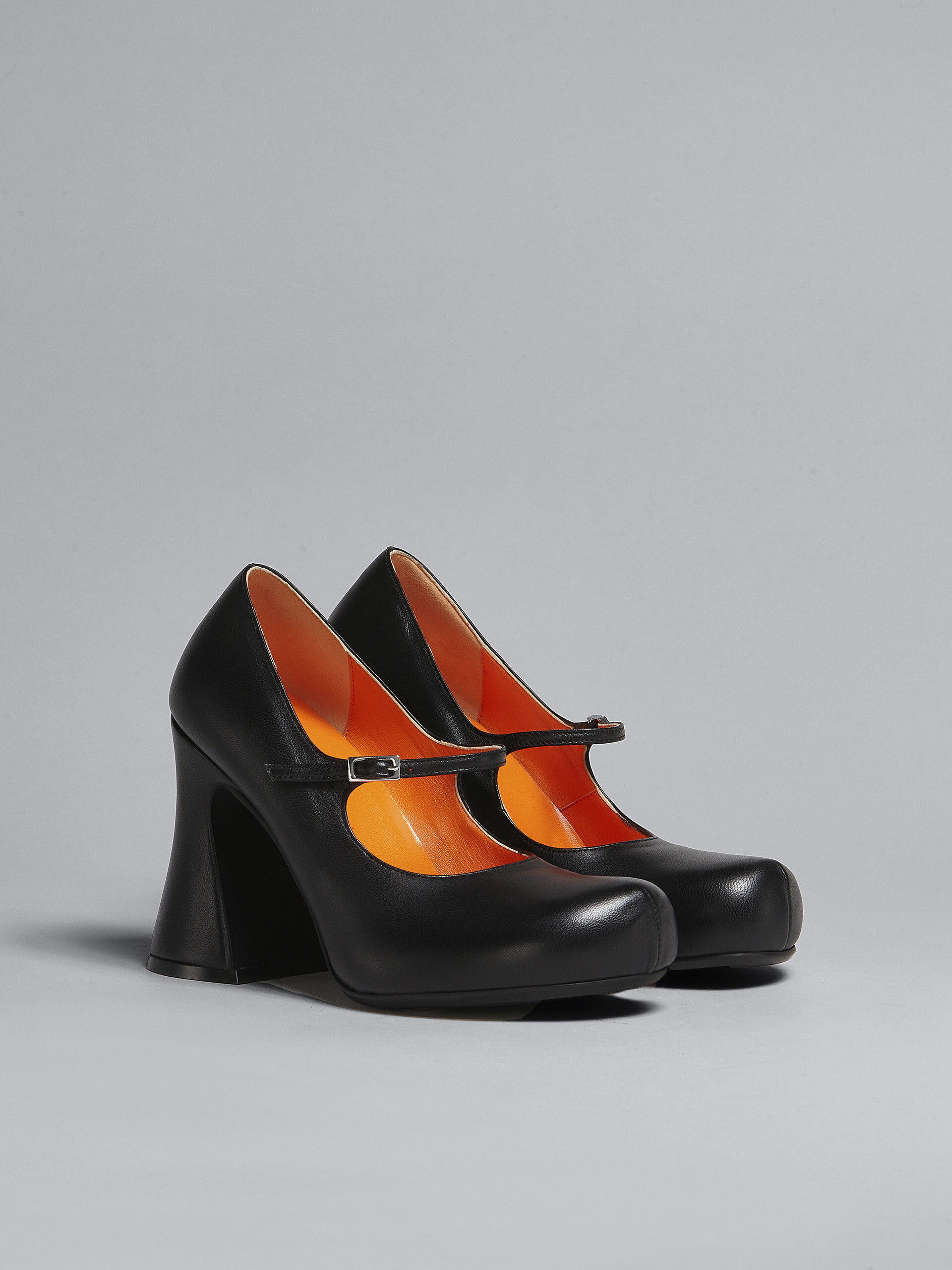 Black leather Mary Jane pump - Sneakers - Image 2