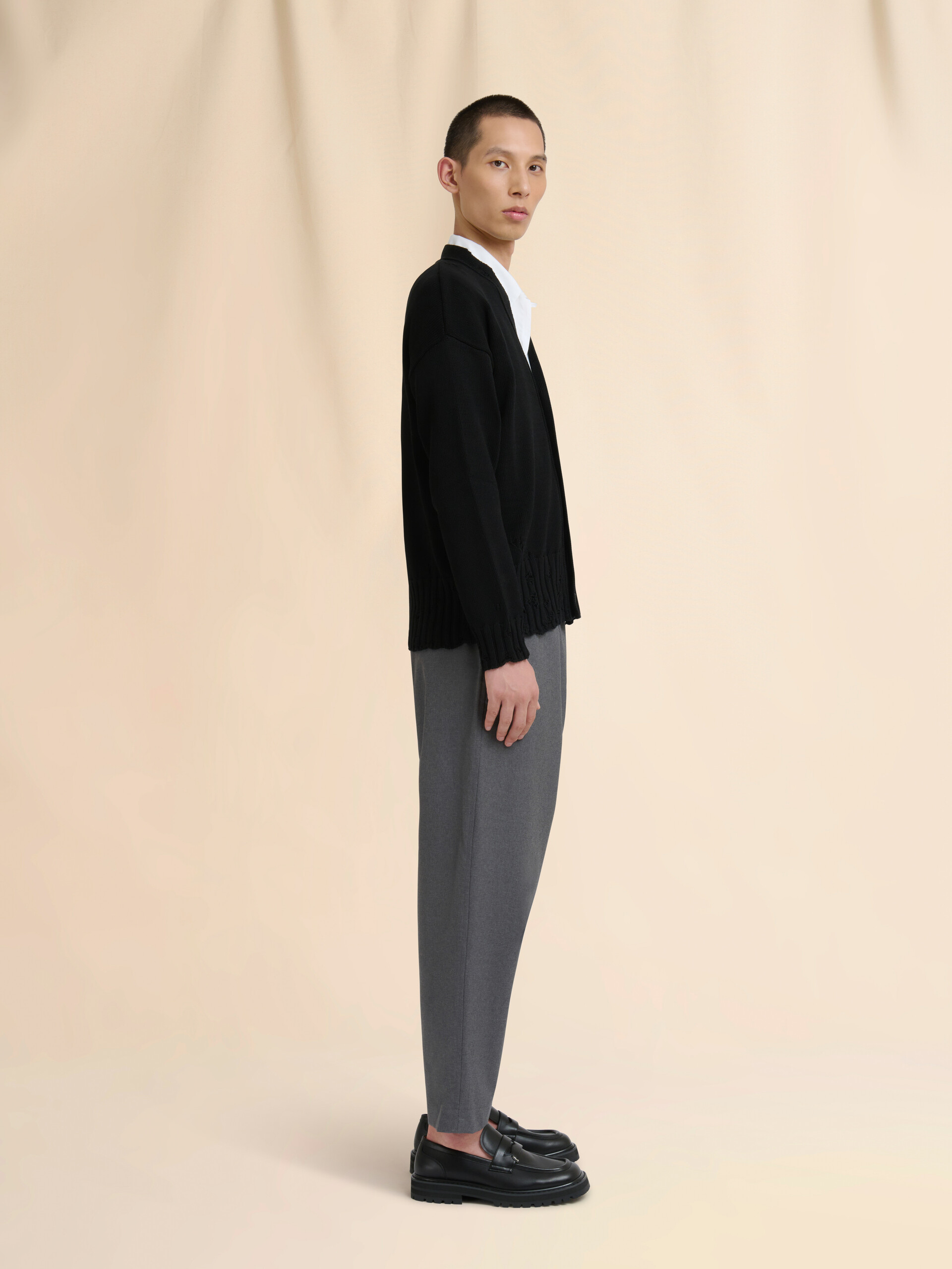 Pink cotton cardigan with Marni Symbol - Pullovers - Image 5