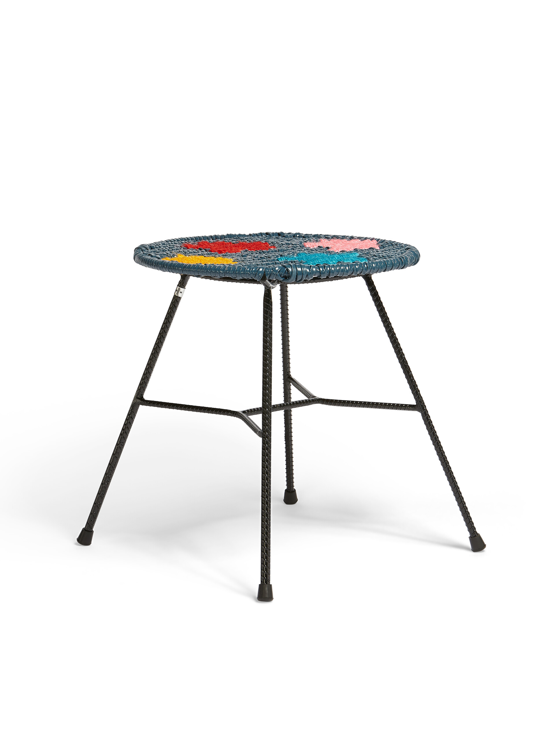 Sgabello-tavolo tondo MARNI MARKET in ferro PVC colorblock - Arredamento - Image 2