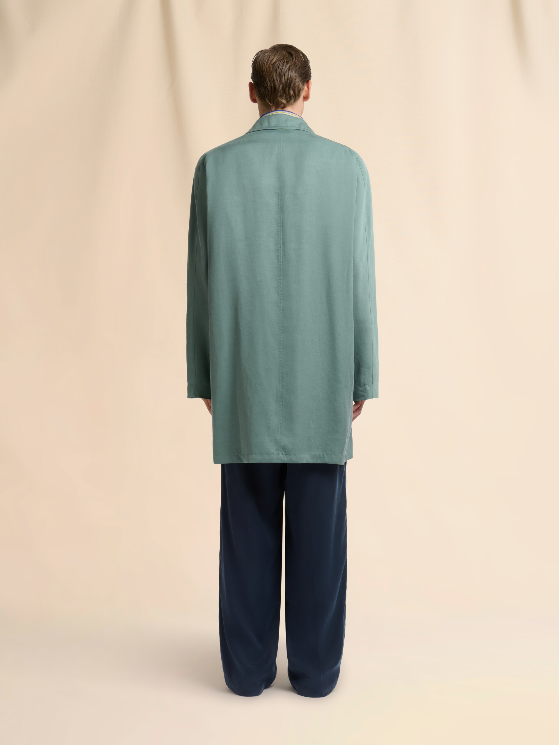 グリーン サテンダスターコート - コート - Image 3