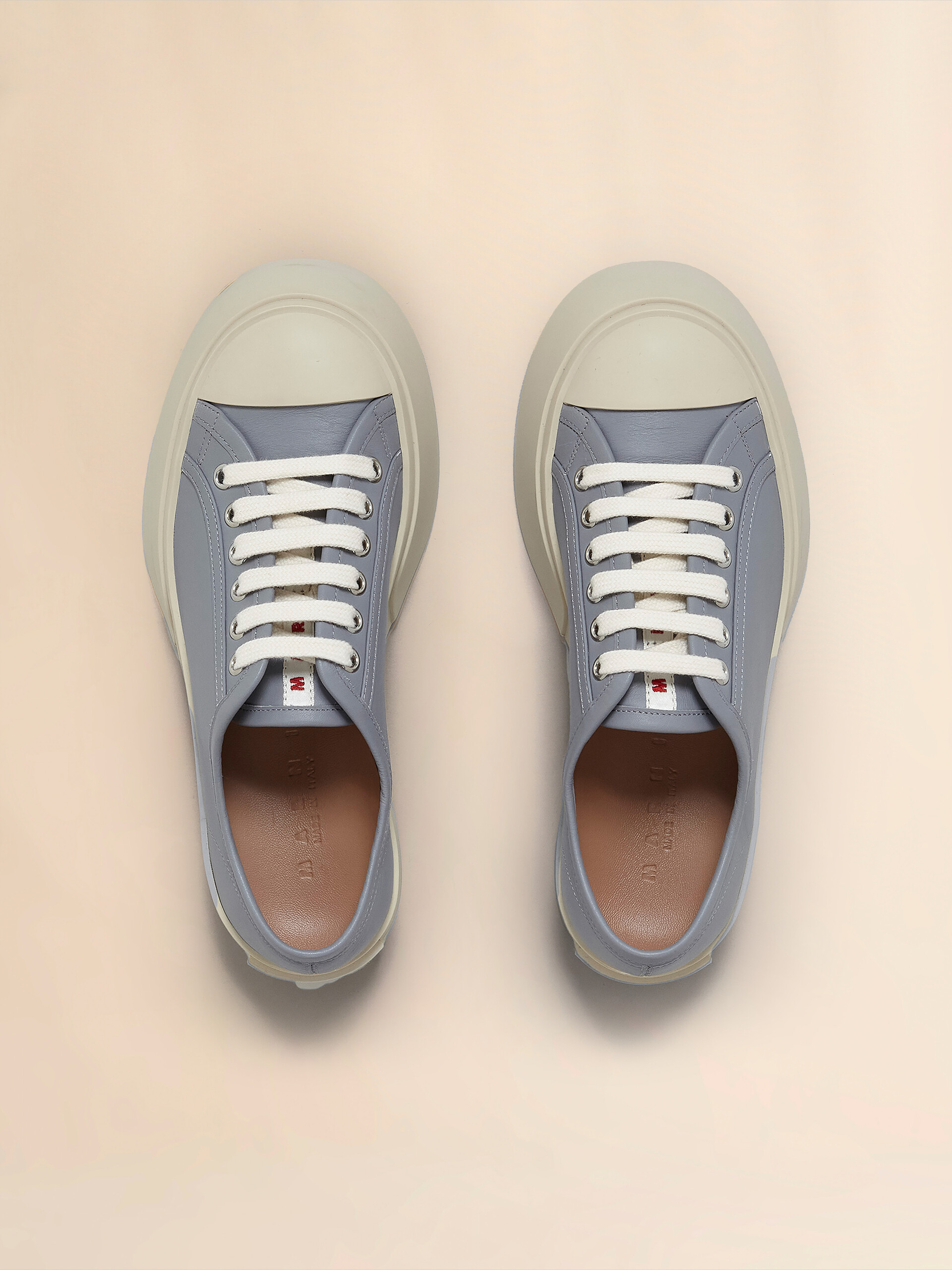 Light blue nappa leather Pablo lace-up sneaker - Sneakers - Image 4